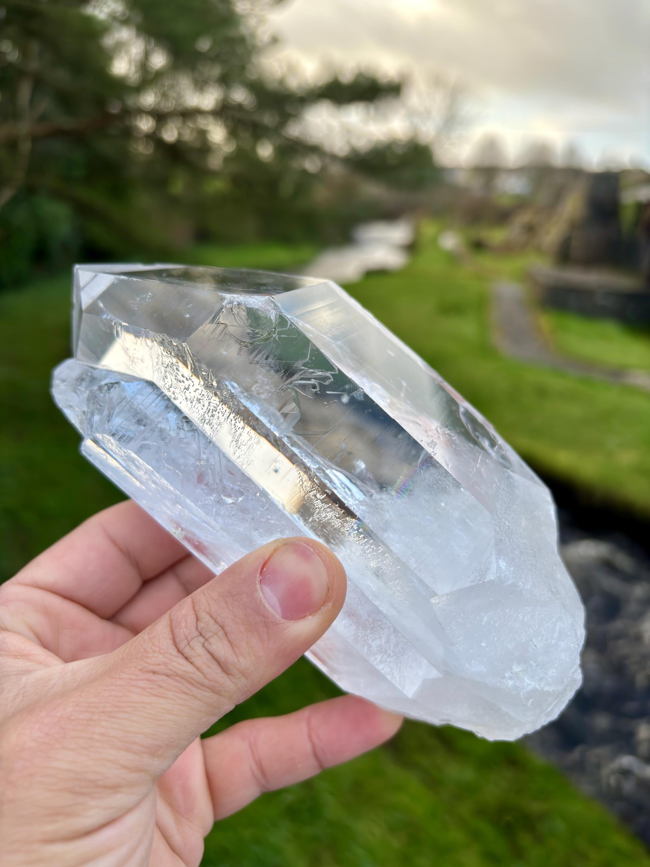 Extra Transparent Clear Quartz Point | Large Brazilian Collector Specimen 1kg