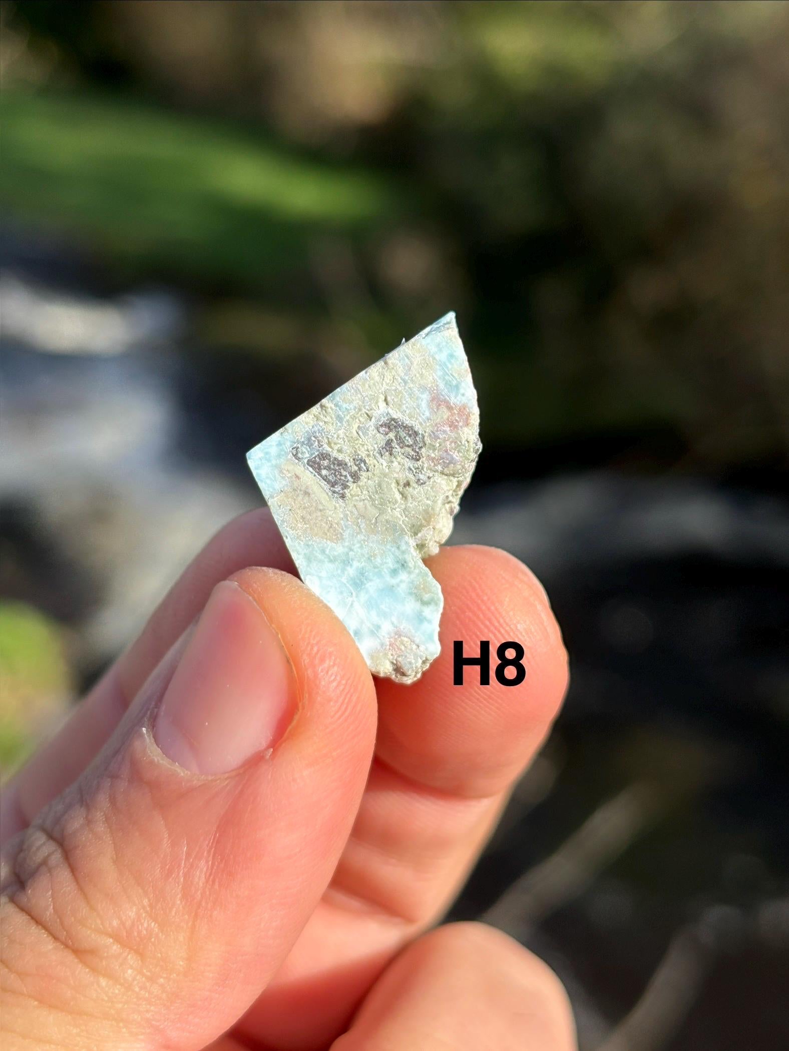 Larimar Rough Stone | Natural Caribbean Blue Crystal | Raw Larimar from Dominican Republic | Healing Gemstone
