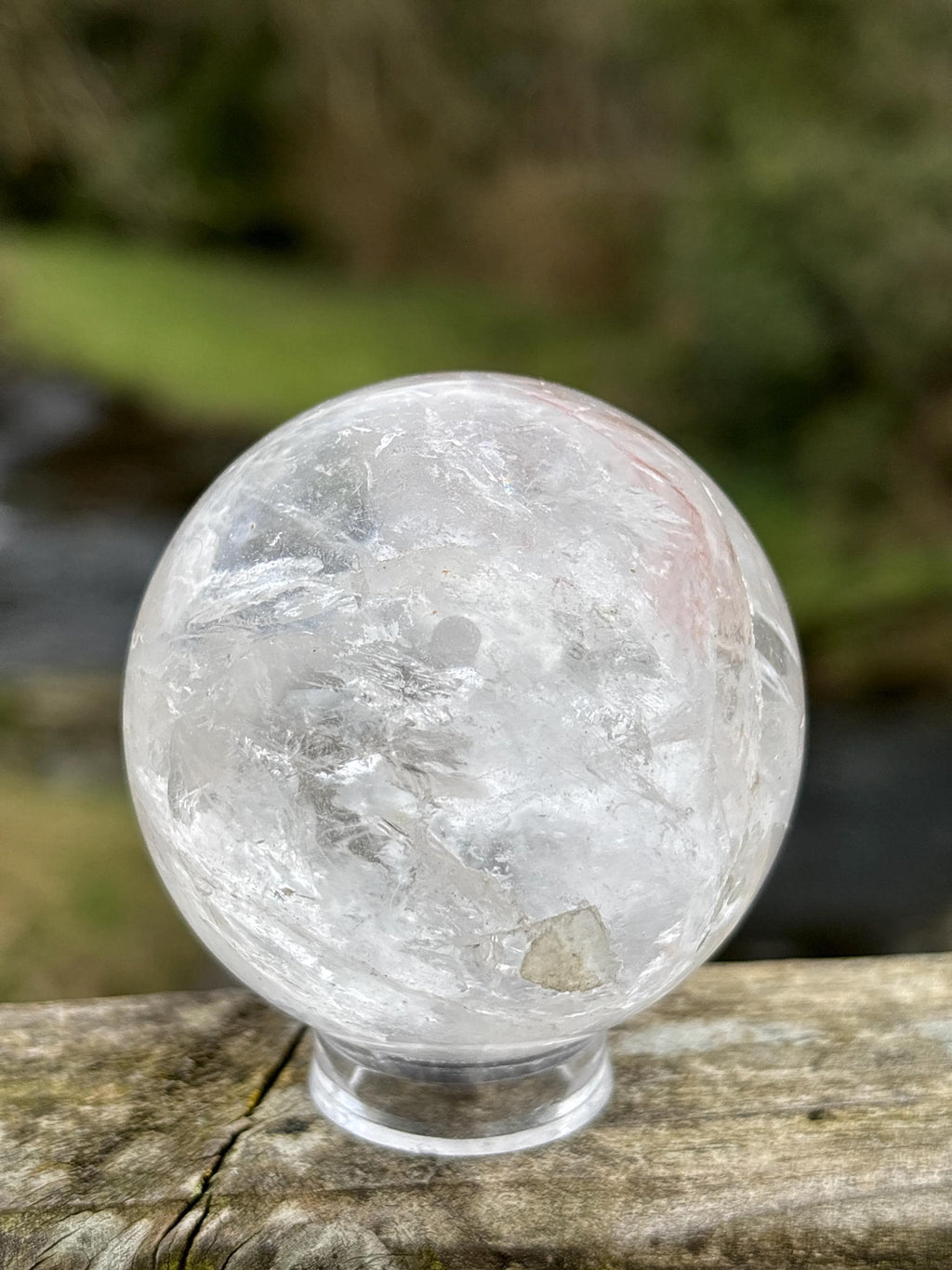Clear Quartz Crystal Sphere 55mm | Natural Energy Ball | Master Healer Stone | Meditation & Manifestation Crystal