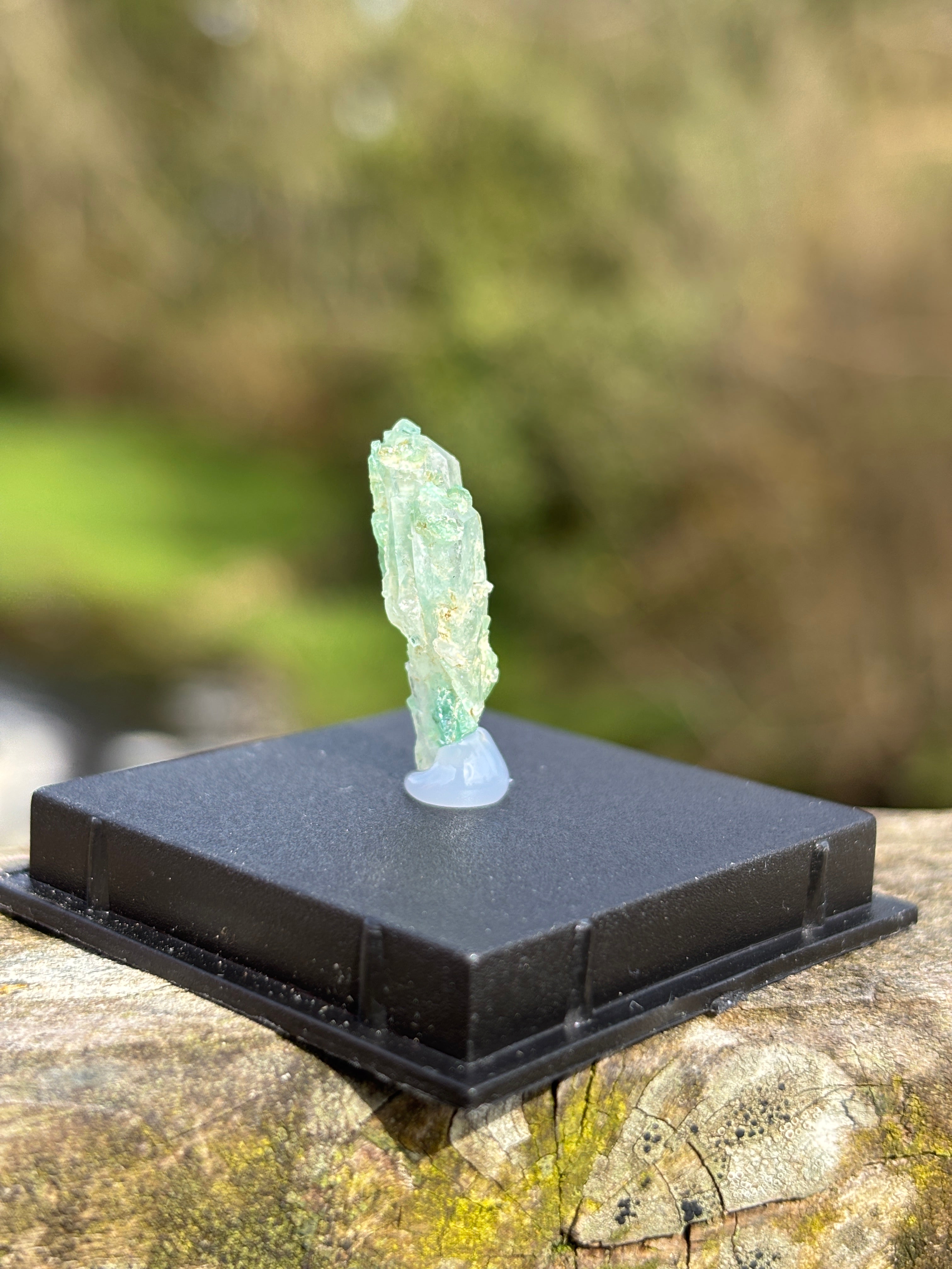Paraiba Tourmaline Crystal | Natural Blue Gemstone | Rare Collector Mineral | Display Specimen Box