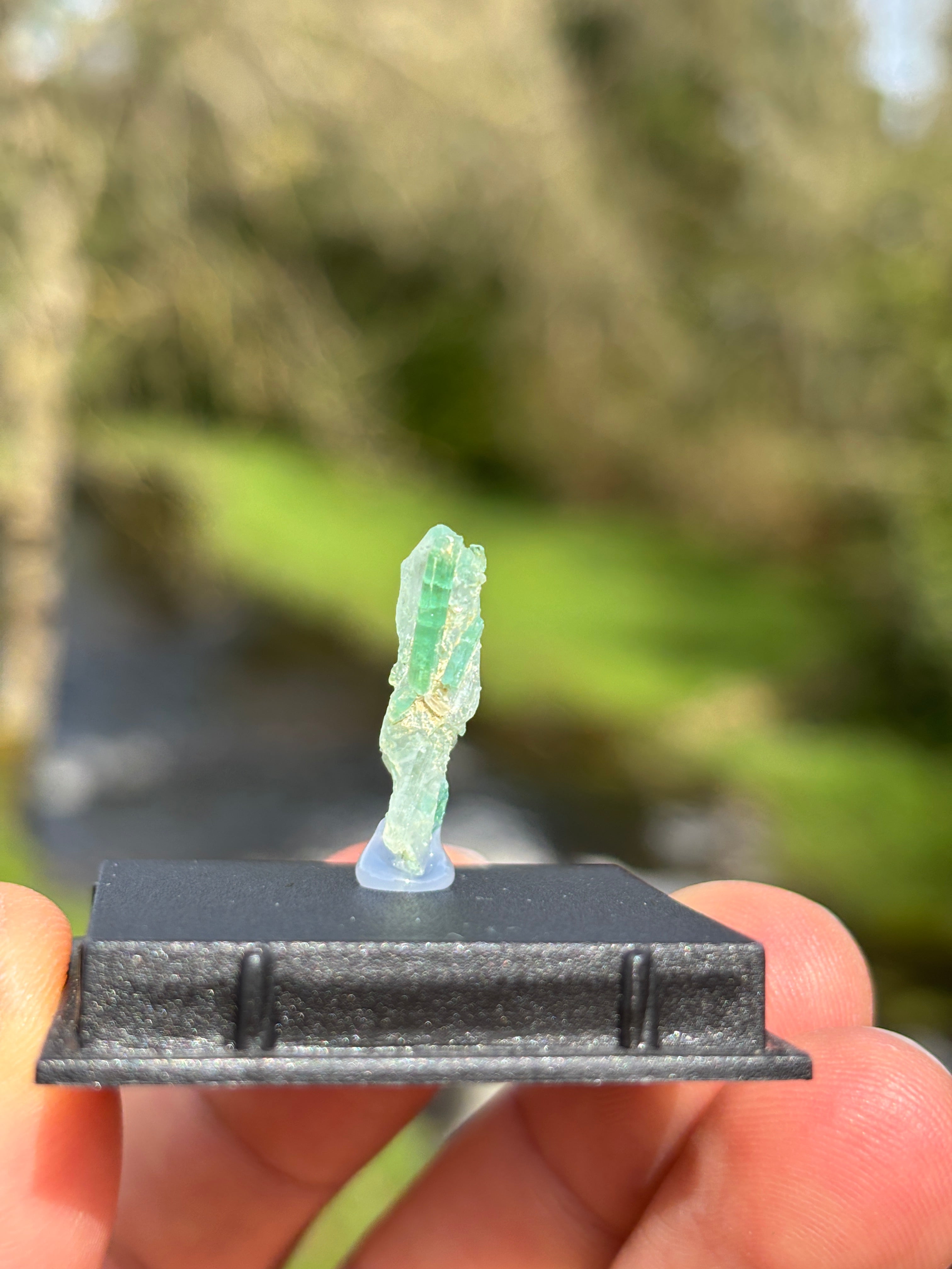 Paraiba Tourmaline Crystal | Natural Blue Gemstone | Rare Collector Mineral | Display Specimen Box