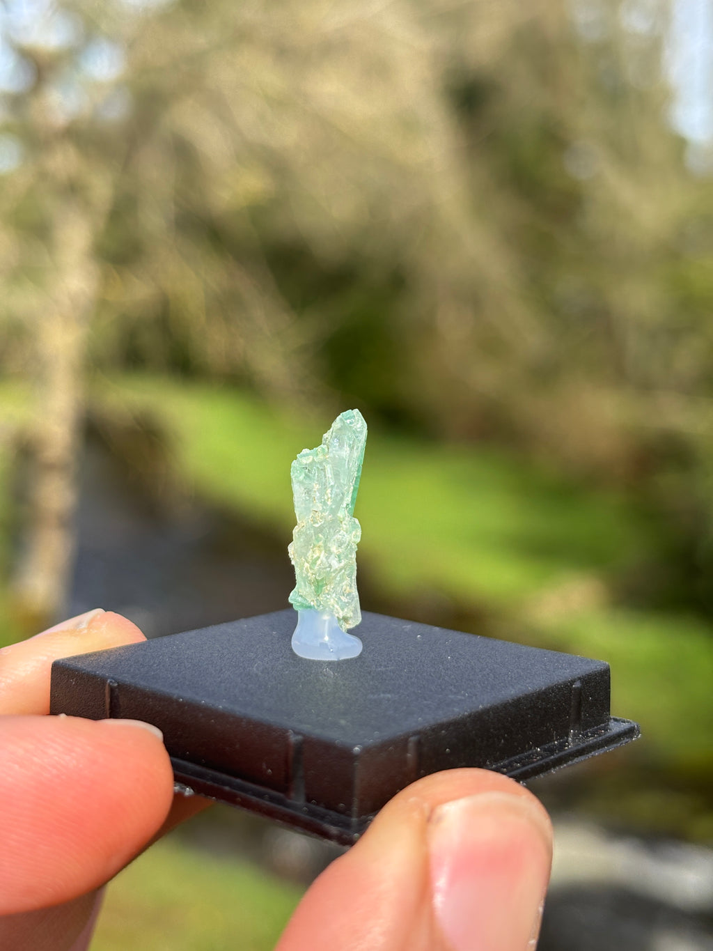 Paraiba Tourmaline Crystal | Natural Blue Gemstone | Rare Collector Mineral | Display Specimen Box