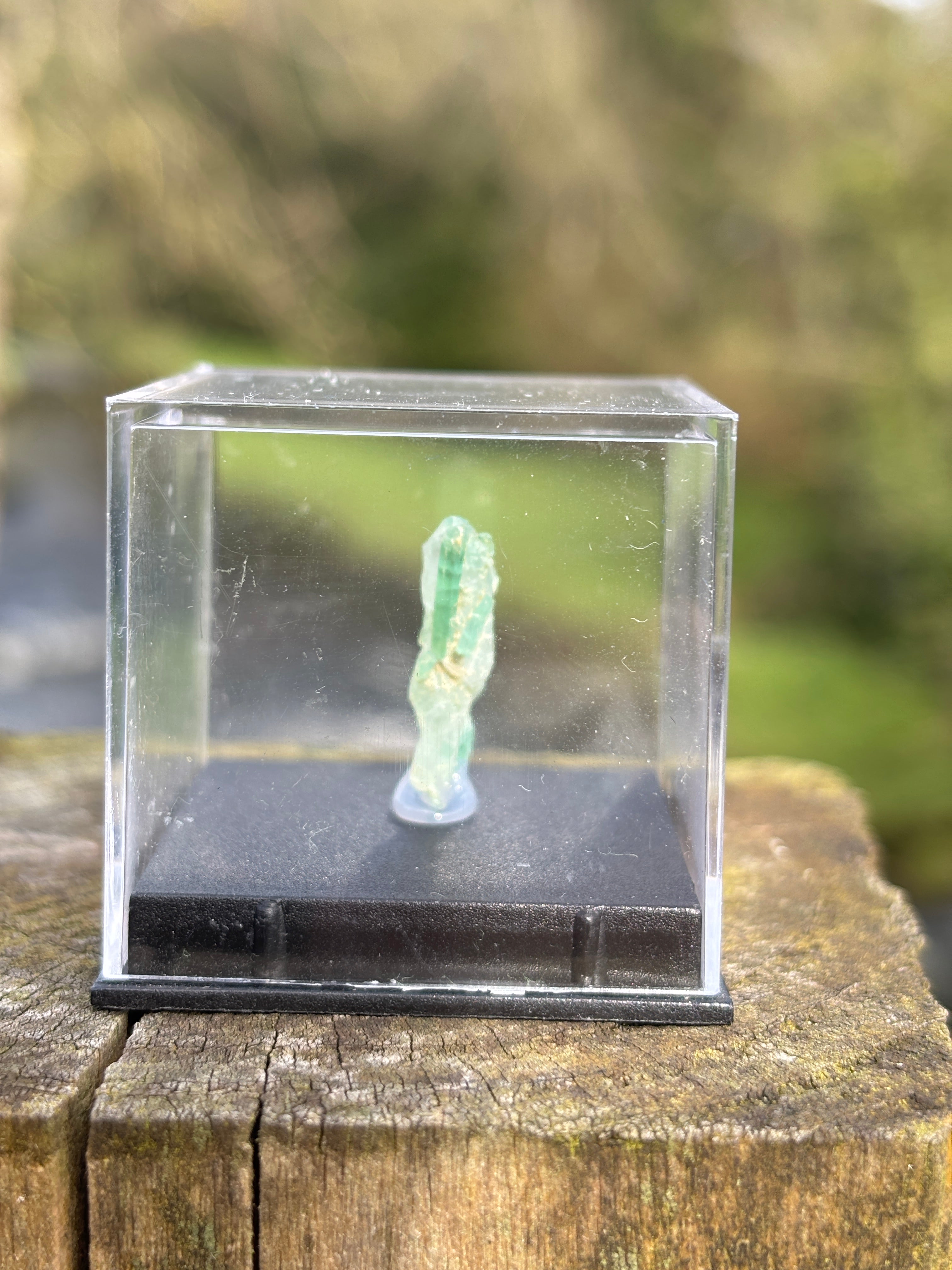 Paraiba Tourmaline Crystal | Natural Blue Gemstone | Rare Collector Mineral | Display Specimen Box