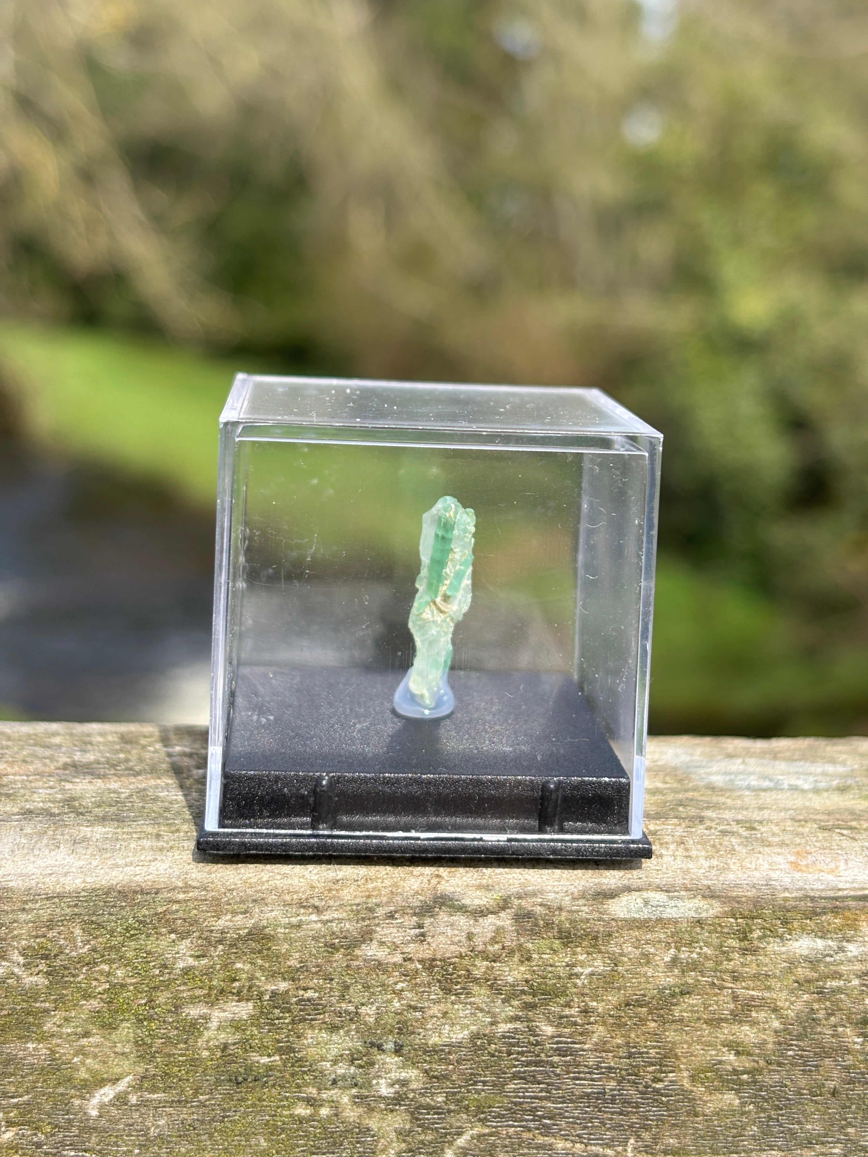 Paraiba Tourmaline Crystal | Natural Blue Gemstone | Rare Collector Mineral | Display Specimen Box