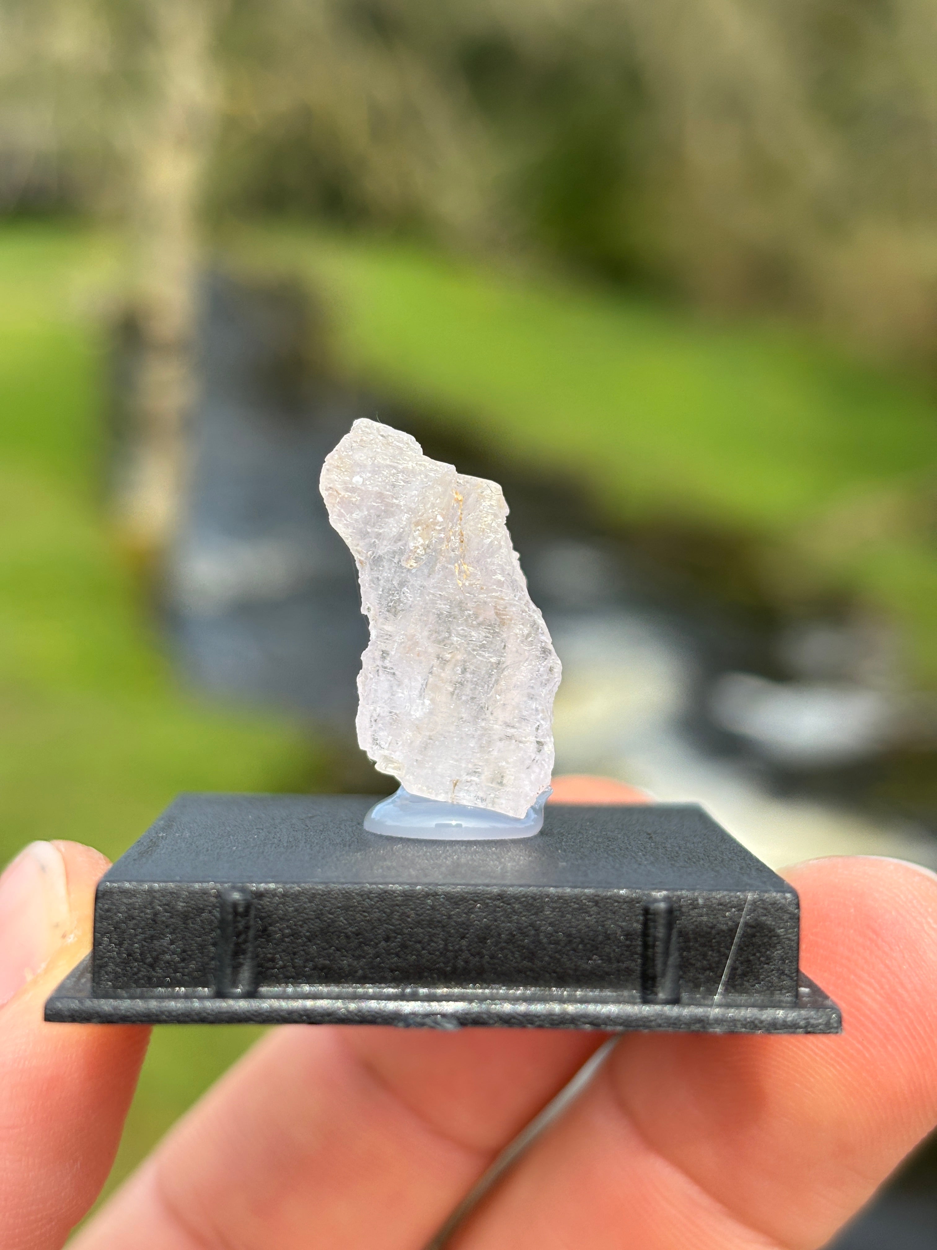 Kunzite Rough Crystal | Natural Pink Healing Stone | Heart Chakra Mineral | Collector Specimen in Display Box