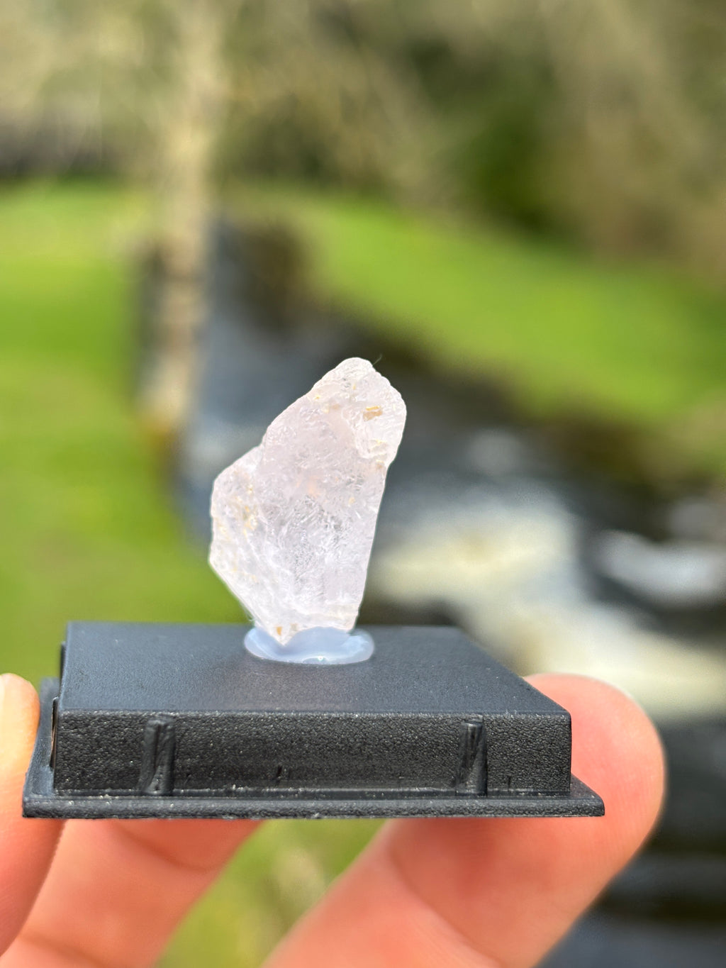 Kunzite Rough Crystal | Natural Pink Healing Stone | Heart Chakra Mineral | Collector Specimen in Display Box