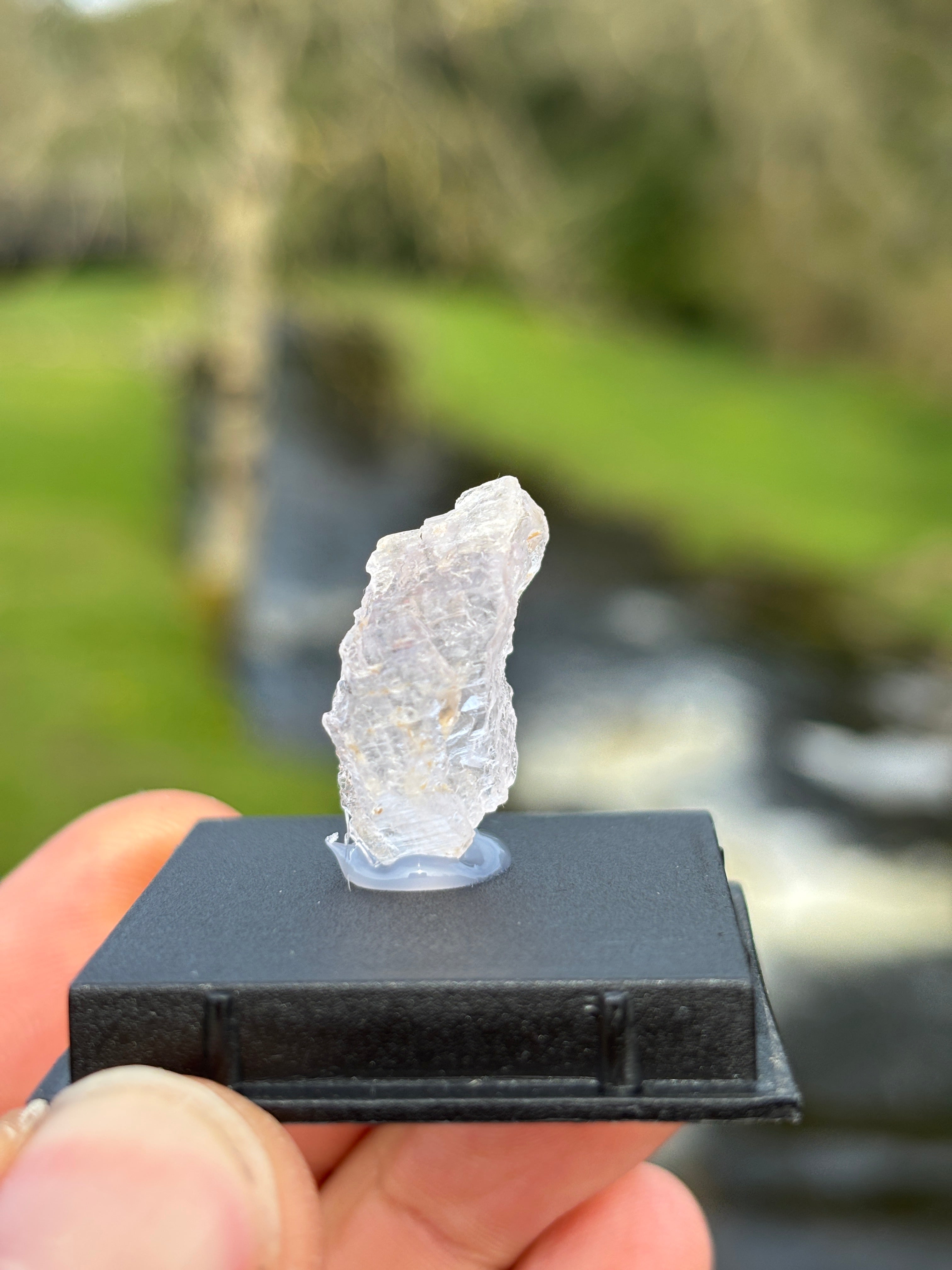 Kunzite Rough Crystal | Natural Pink Healing Stone | Heart Chakra Mineral | Collector Specimen in Display Box