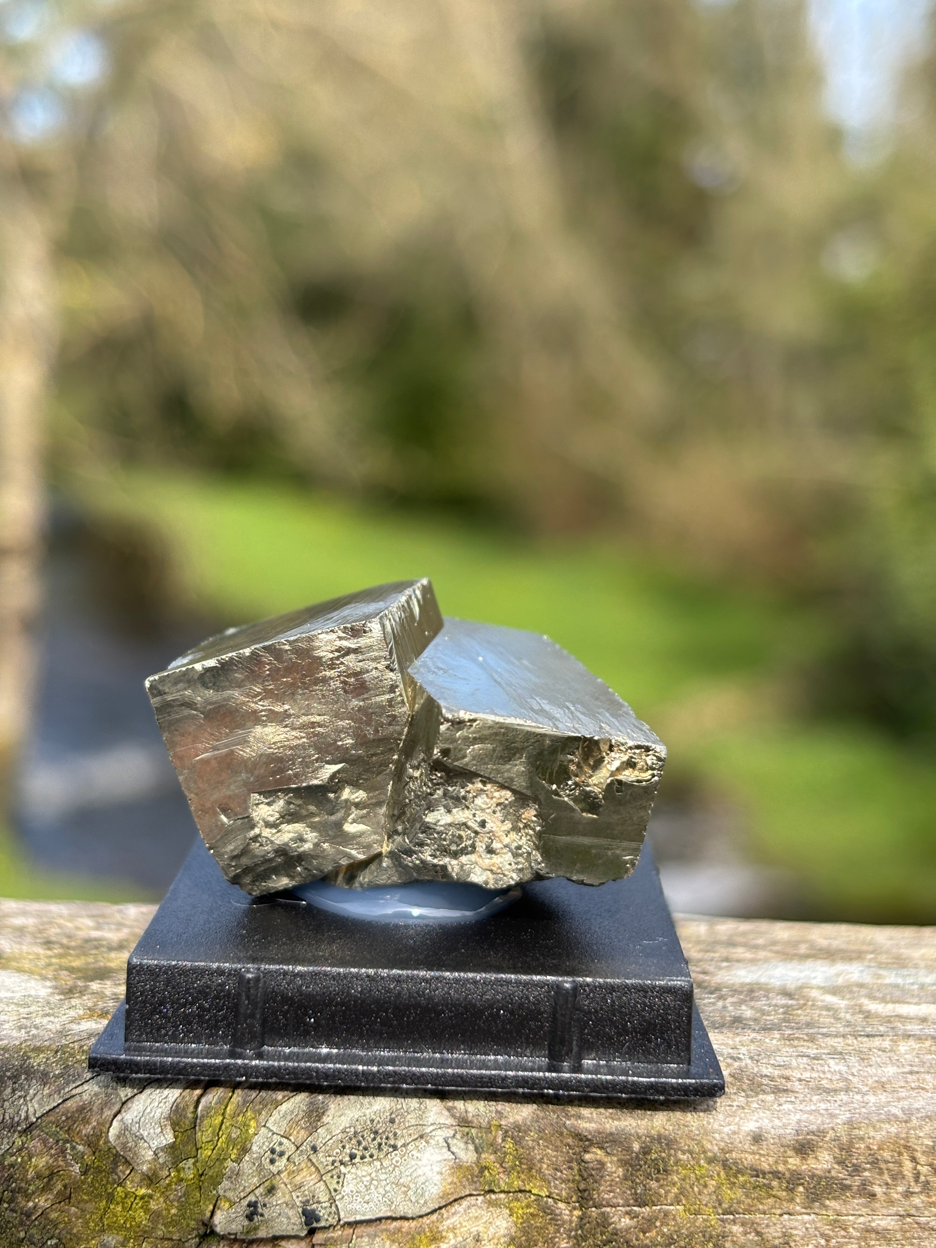 Pyrite Cube | Natural Fool’s Gold Crystal | Geometric Mineral Specimen | Protection & Abundance Stone