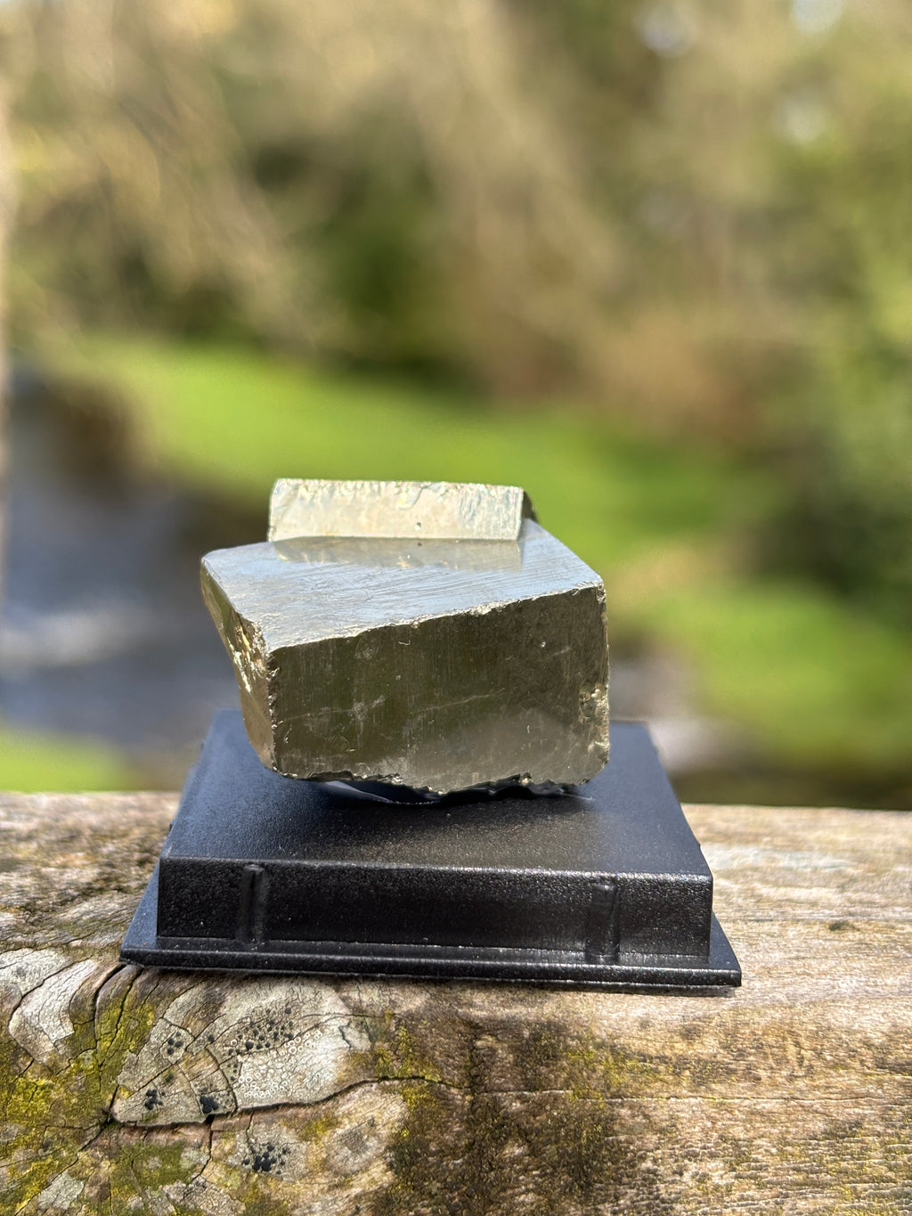 Pyrite Cube | Natural Fool’s Gold Crystal | Geometric Mineral Specimen | Protection & Abundance Stone
