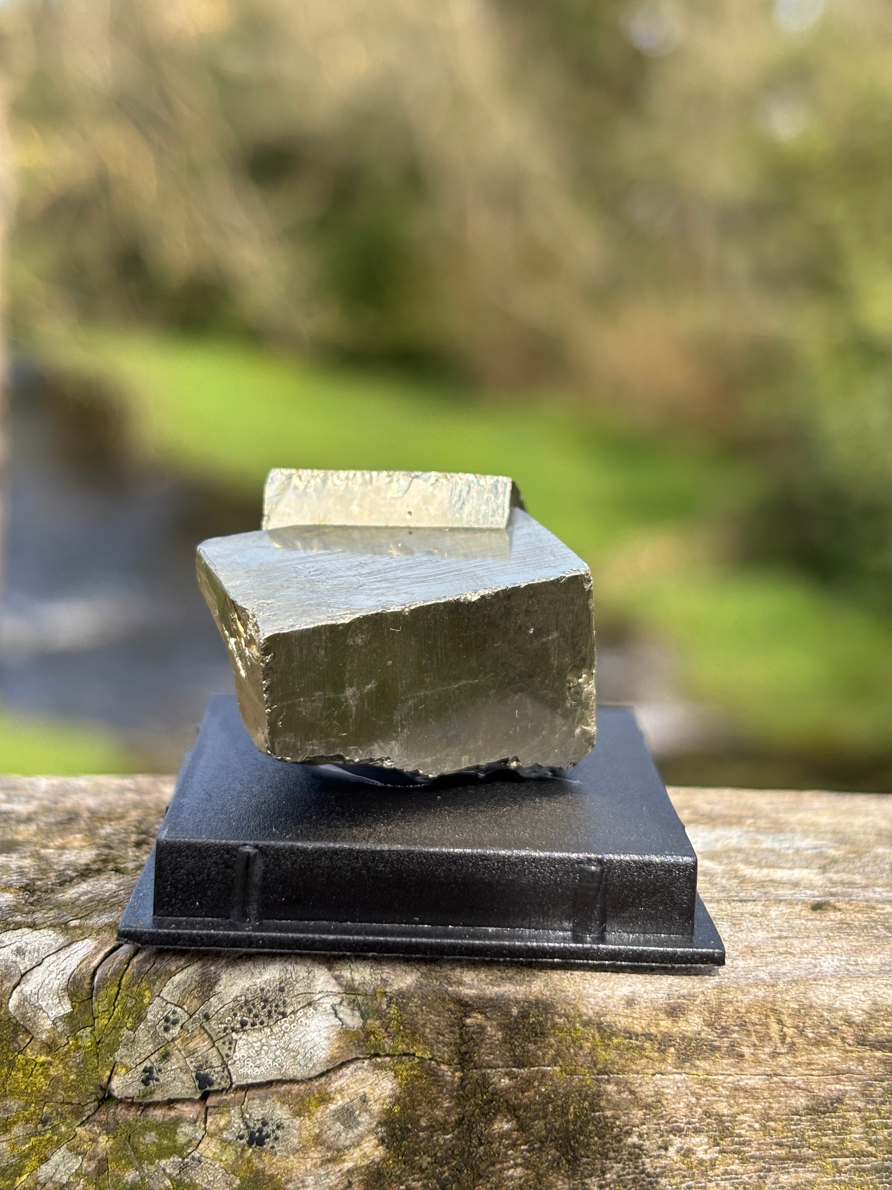 Pyrite Cube | Natural Fool’s Gold Crystal | Geometric Mineral Specimen | Protection & Abundance Stone