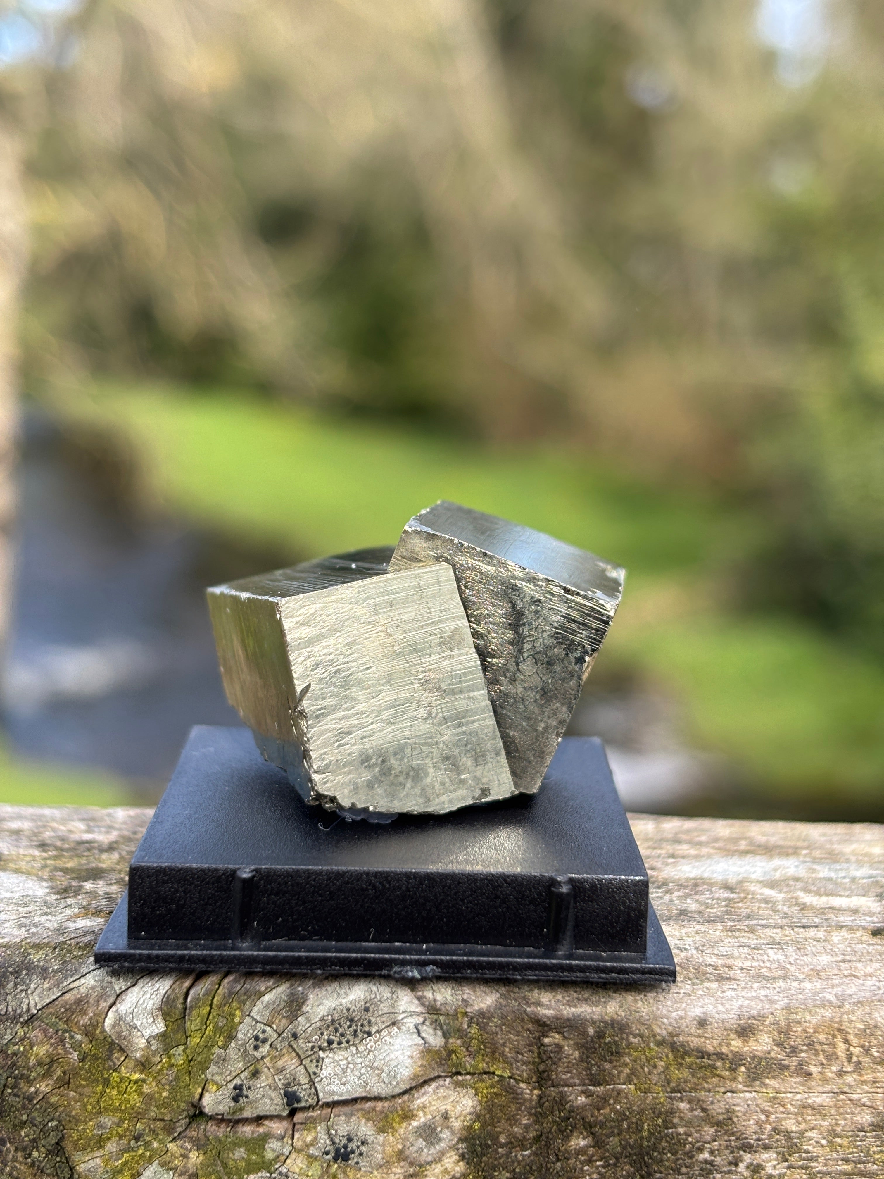 Pyrite Cube | Natural Fool’s Gold Crystal | Geometric Mineral Specimen | Protection & Abundance Stone