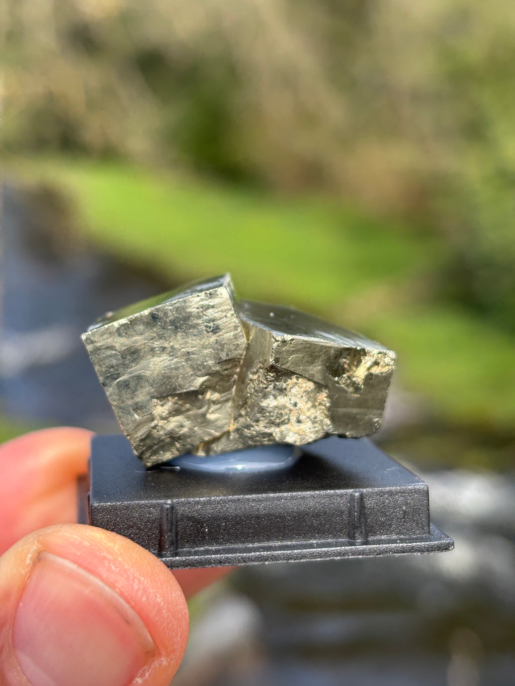 Pyrite Cube | Natural Fool’s Gold Crystal | Geometric Mineral Specimen | Protection & Abundance Stone