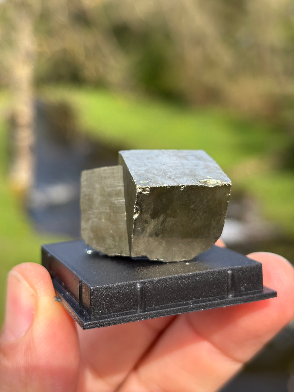 Pyrite Cube | Natural Fool’s Gold Crystal | Geometric Mineral Specimen | Protection & Abundance Stone
