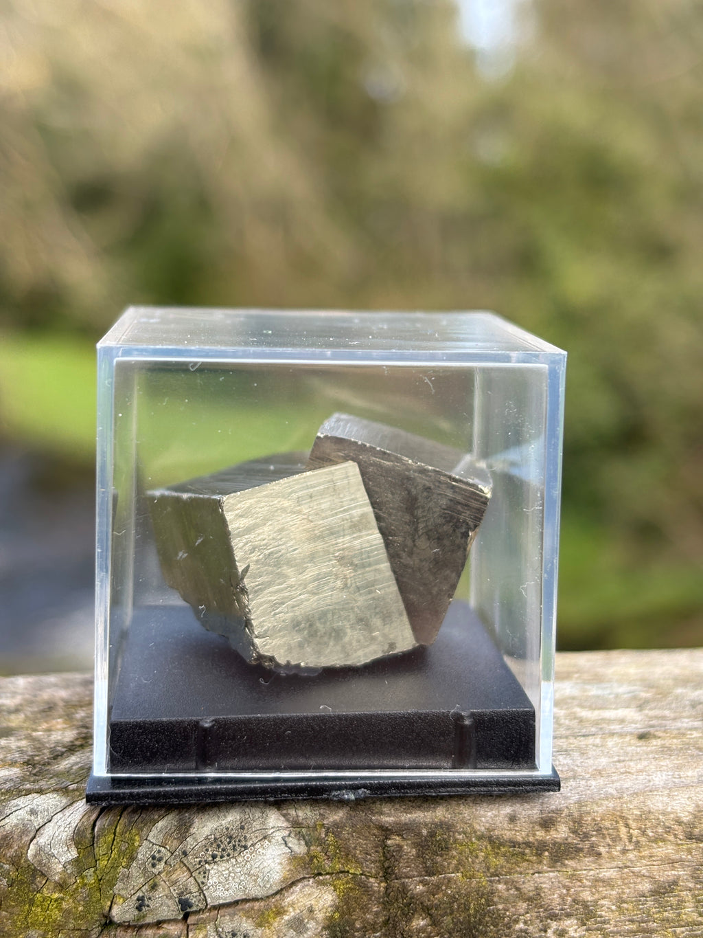 Pyrite Cube | Natural Fool’s Gold Crystal | Geometric Mineral Specimen | Protection & Abundance Stone