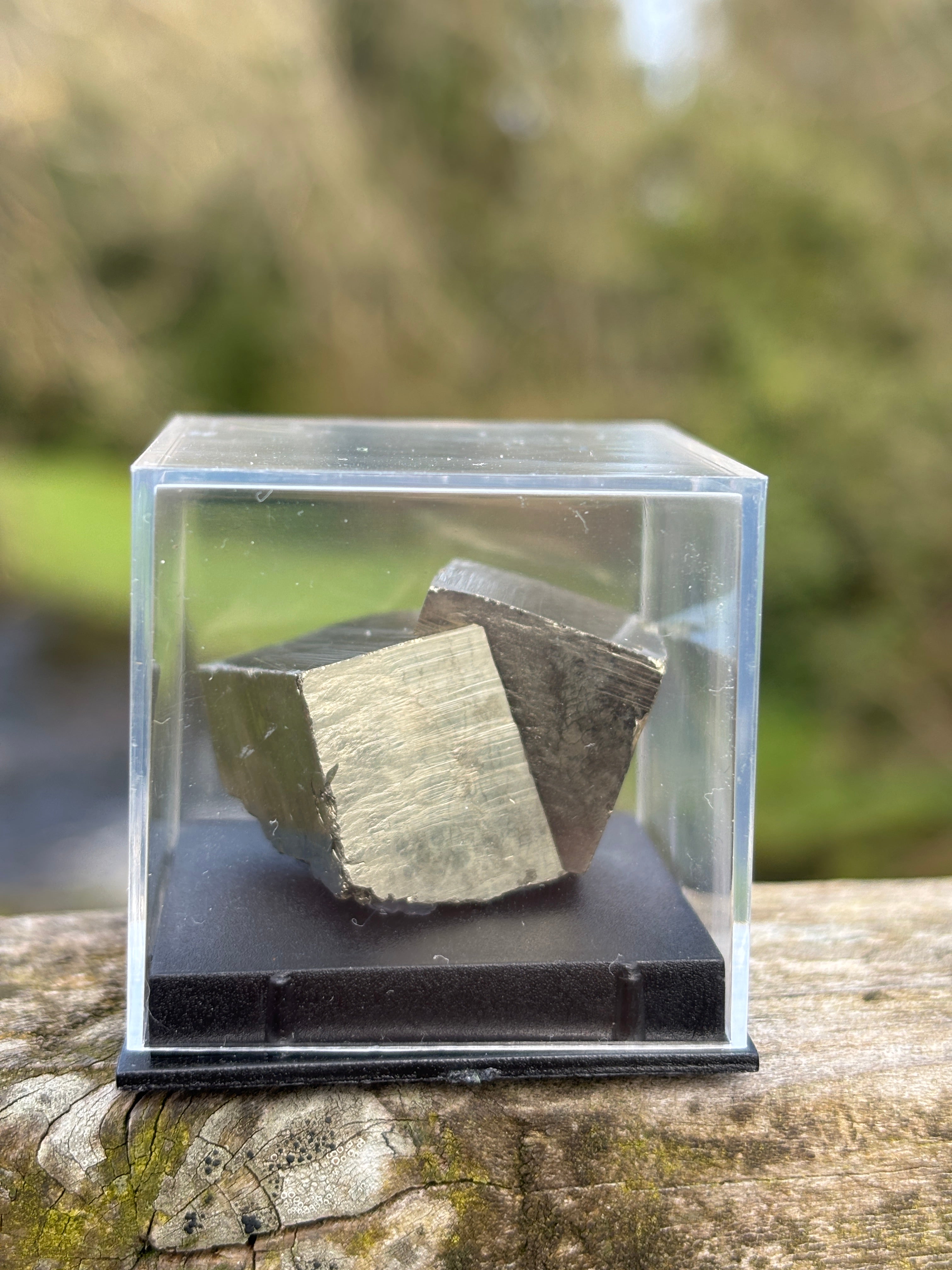 Pyrite Cube | Natural Fool’s Gold Crystal | Geometric Mineral Specimen | Protection & Abundance Stone