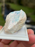 Paraiba Tourmaline Matrix | Natural Blue Crystal | Collector Mineral in Display Box | Rare Gemstone Specimen