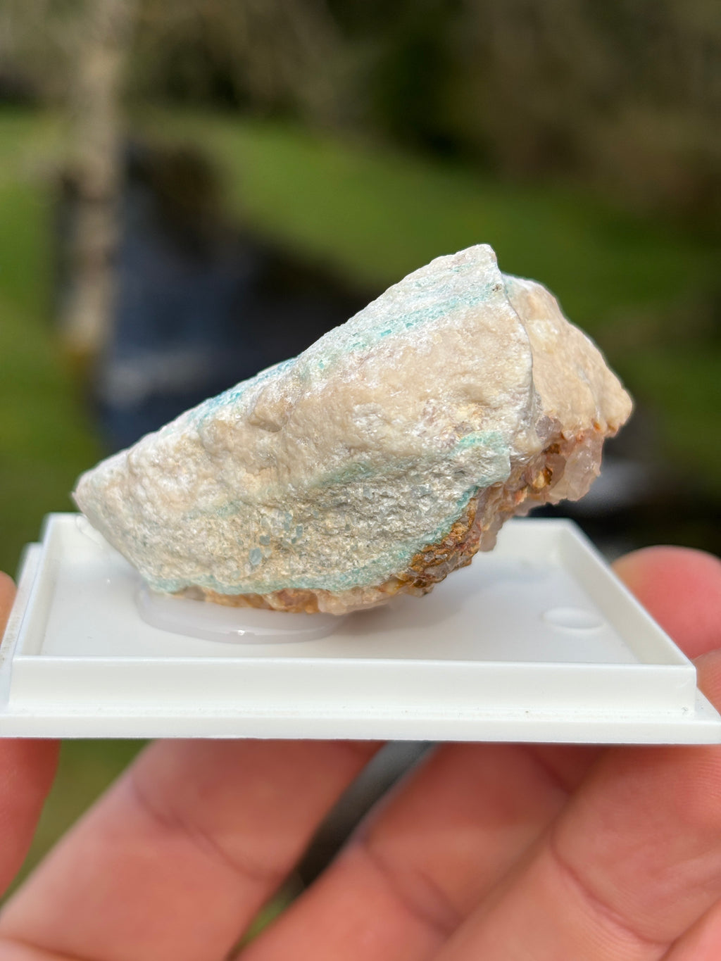 Paraiba Tourmaline Matrix | Natural Blue Crystal | Collector Mineral in Display Box | Rare Gemstone Specimen