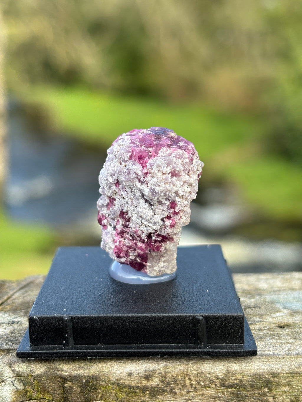 Watermelon Tourmaline Matrix | Natural Pink Green Crystal | Collector Mineral in Display Box | Rare Gemstone