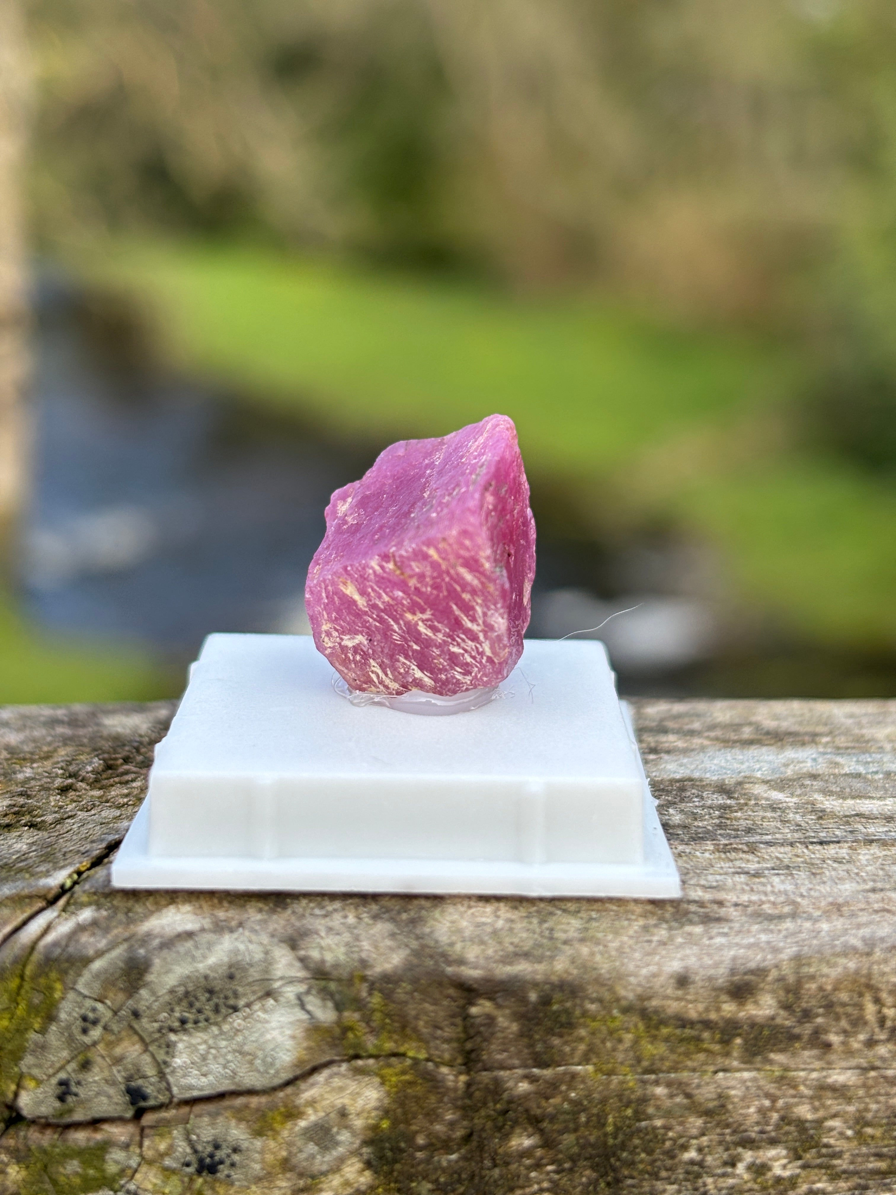 Raw Ruby Crystal | Natural Corundum Gemstone | Red Healing Stone | Collector Mineral | Rough Ruby