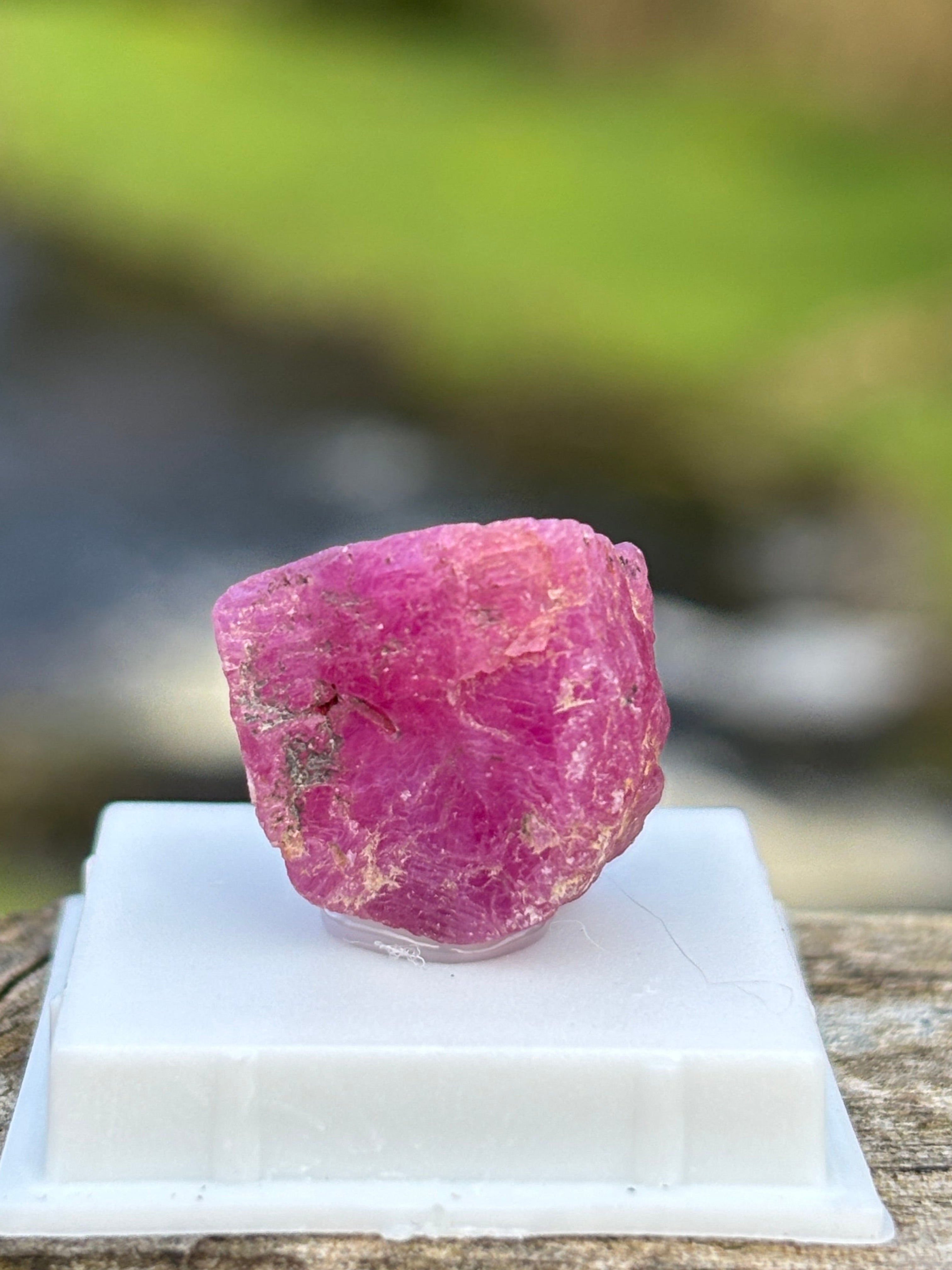 Raw Ruby Crystal | Natural Corundum Gemstone | Red Healing Stone | Collector Mineral | Rough Ruby