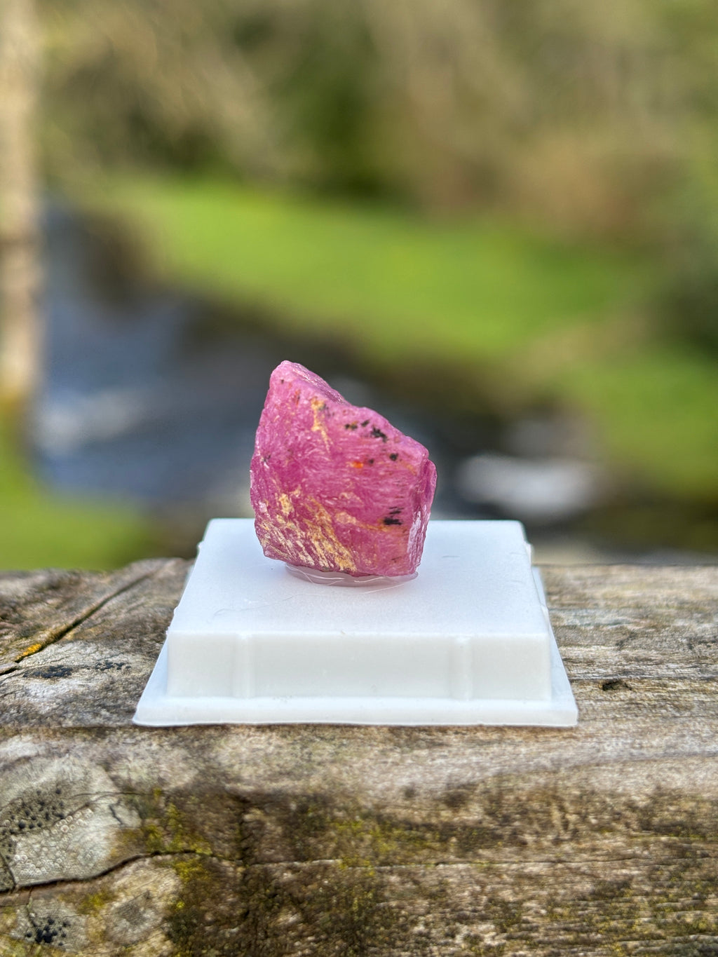 Raw Ruby Crystal | Natural Corundum Gemstone | Red Healing Stone | Collector Mineral | Rough Ruby