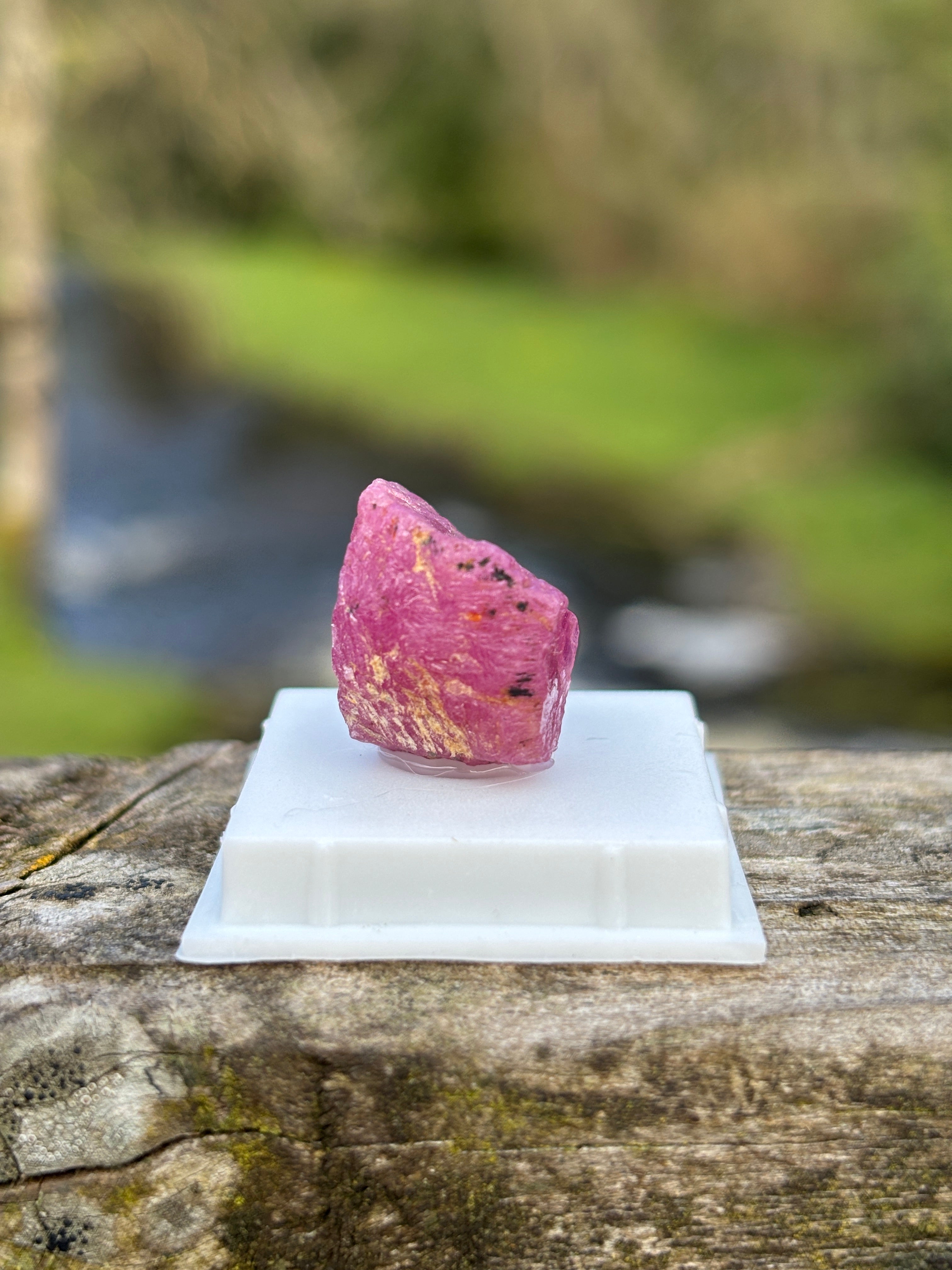 Raw Ruby Crystal | Natural Corundum Gemstone | Red Healing Stone | Collector Mineral | Rough Ruby
