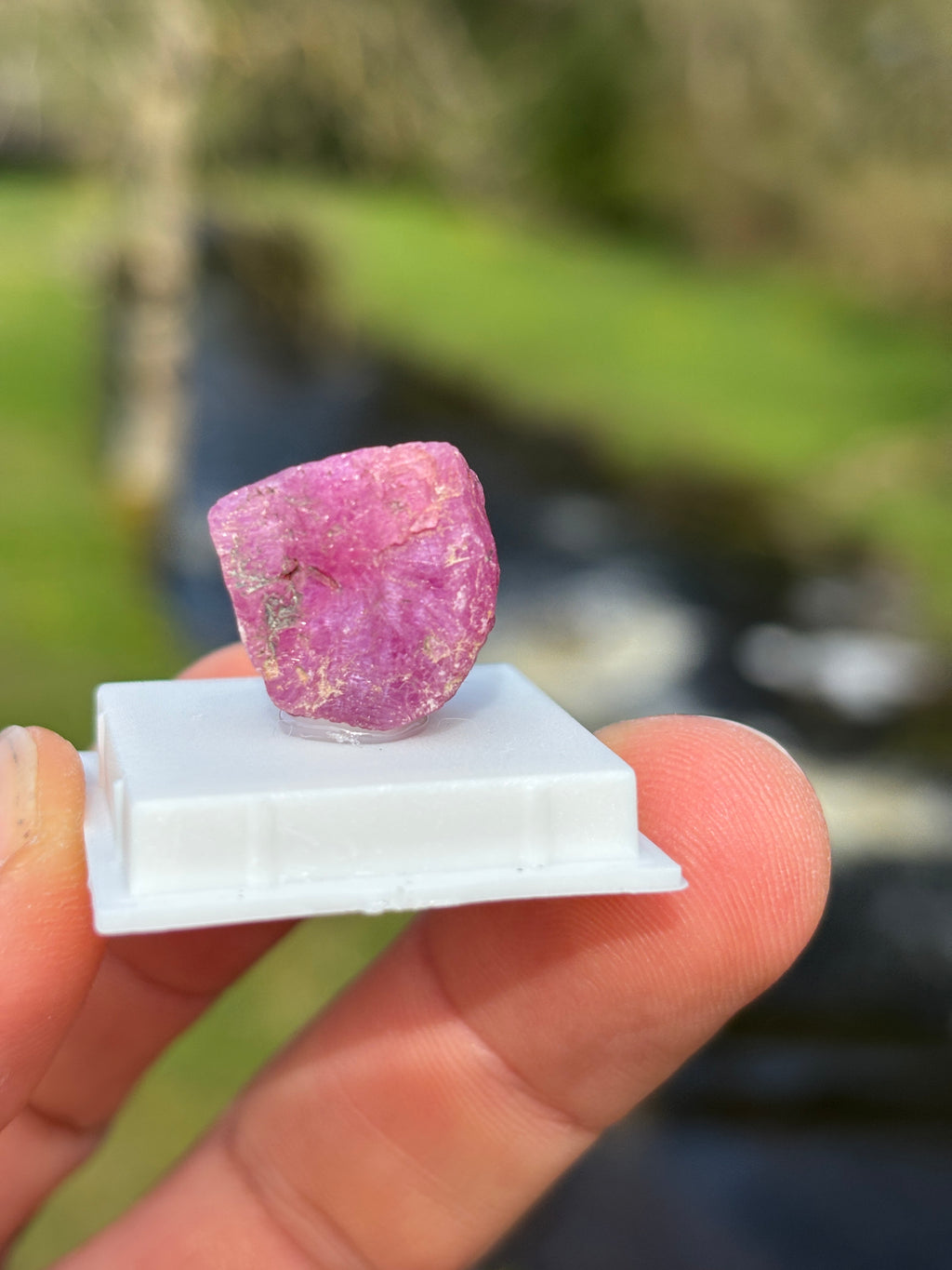 Raw Ruby Crystal | Natural Corundum Gemstone | Red Healing Stone | Collector Mineral | Rough Ruby