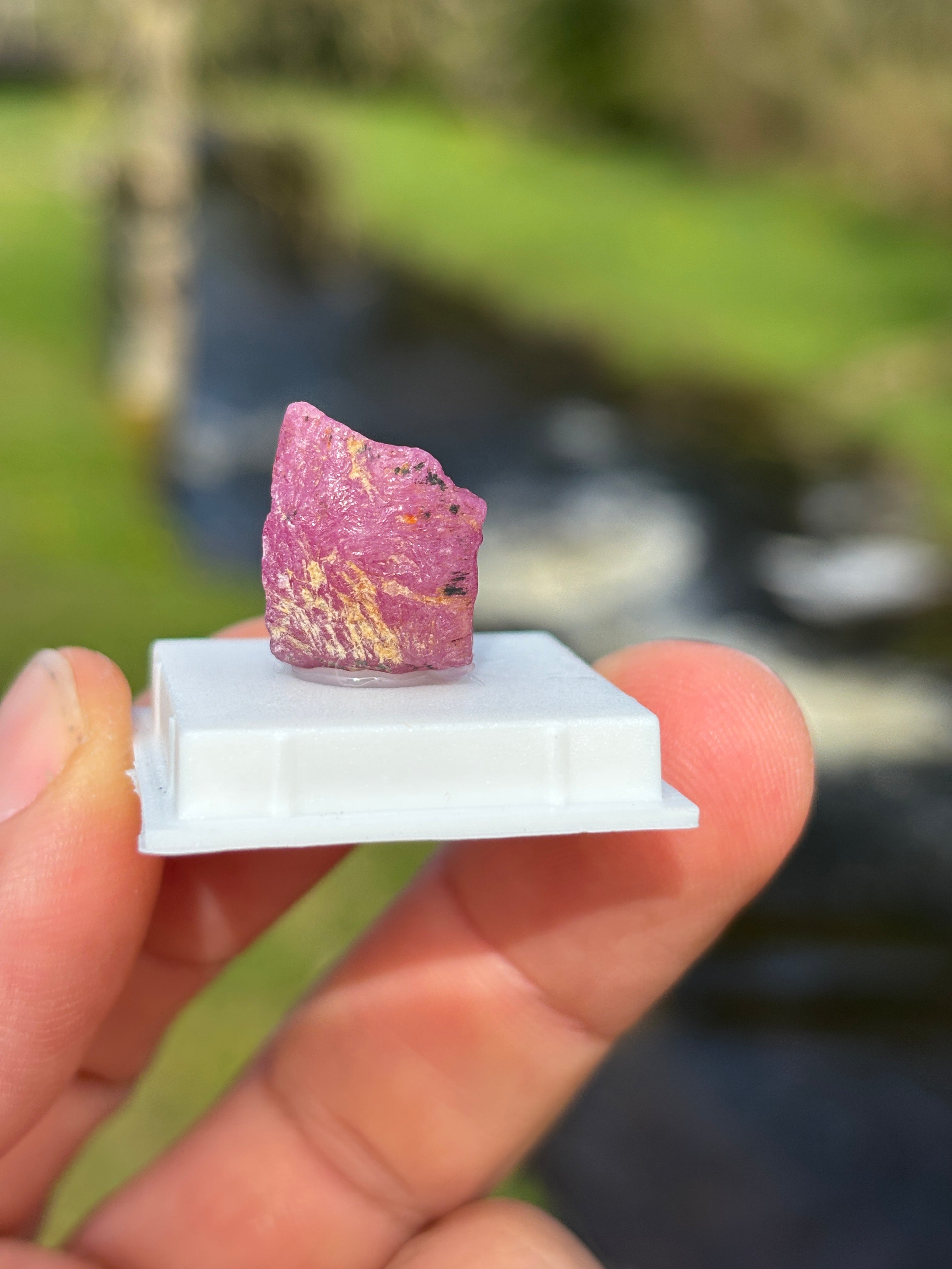 Raw Ruby Crystal | Natural Corundum Gemstone | Red Healing Stone | Collector Mineral | Rough Ruby