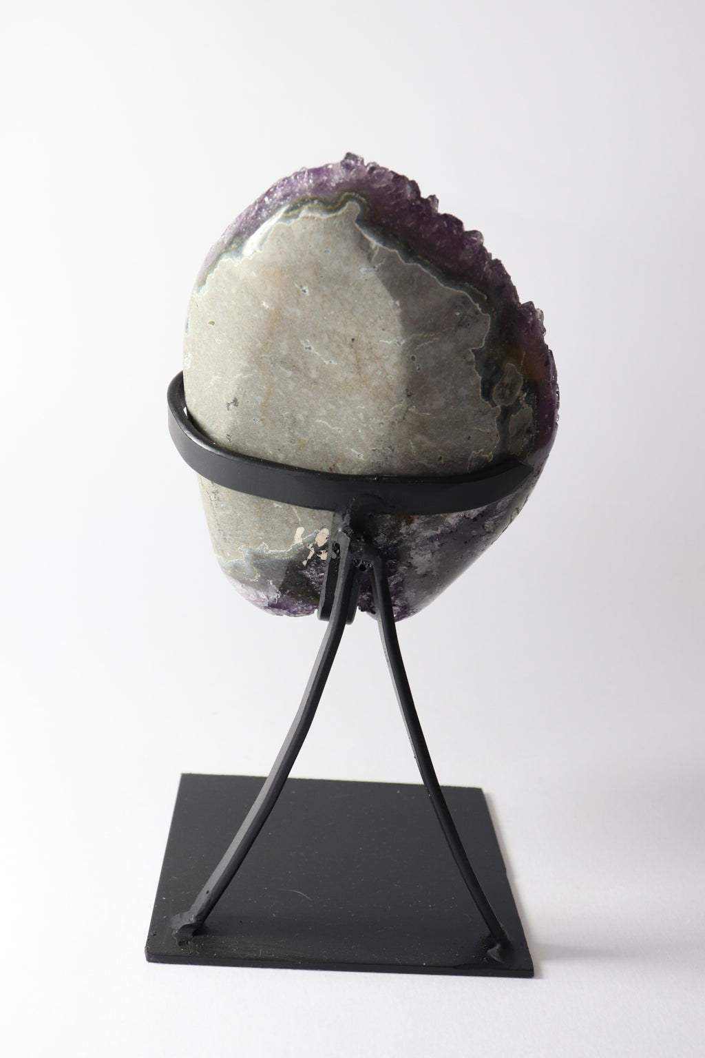 Natural Amethyst Geode on Stand | Premium Brazilian Crystal Display | Large Collector Mineral | Luxury Home Decor