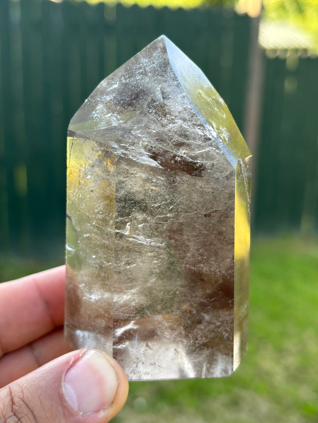 Large Smoky Quartz Tower | Natural Polished Brazilian Crystal Point | Collector Mineral Specimen | Home Decor Crystal