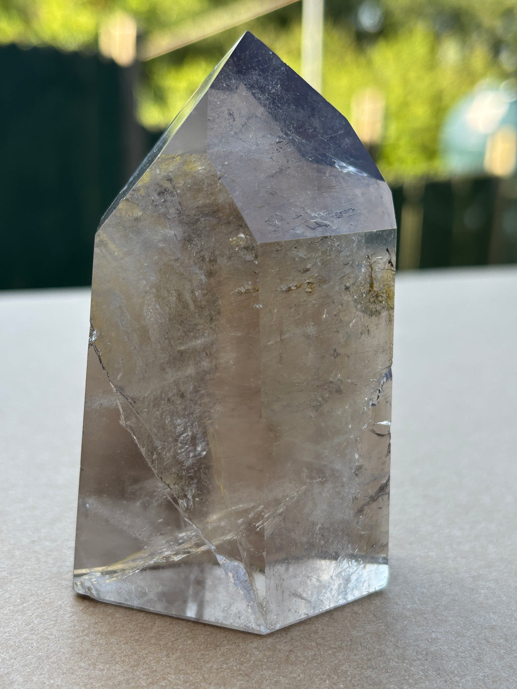 Large Smoky Quartz Tower | Natural Polished Brazilian Crystal Point | Collector Mineral Specimen | Home Decor Crystal