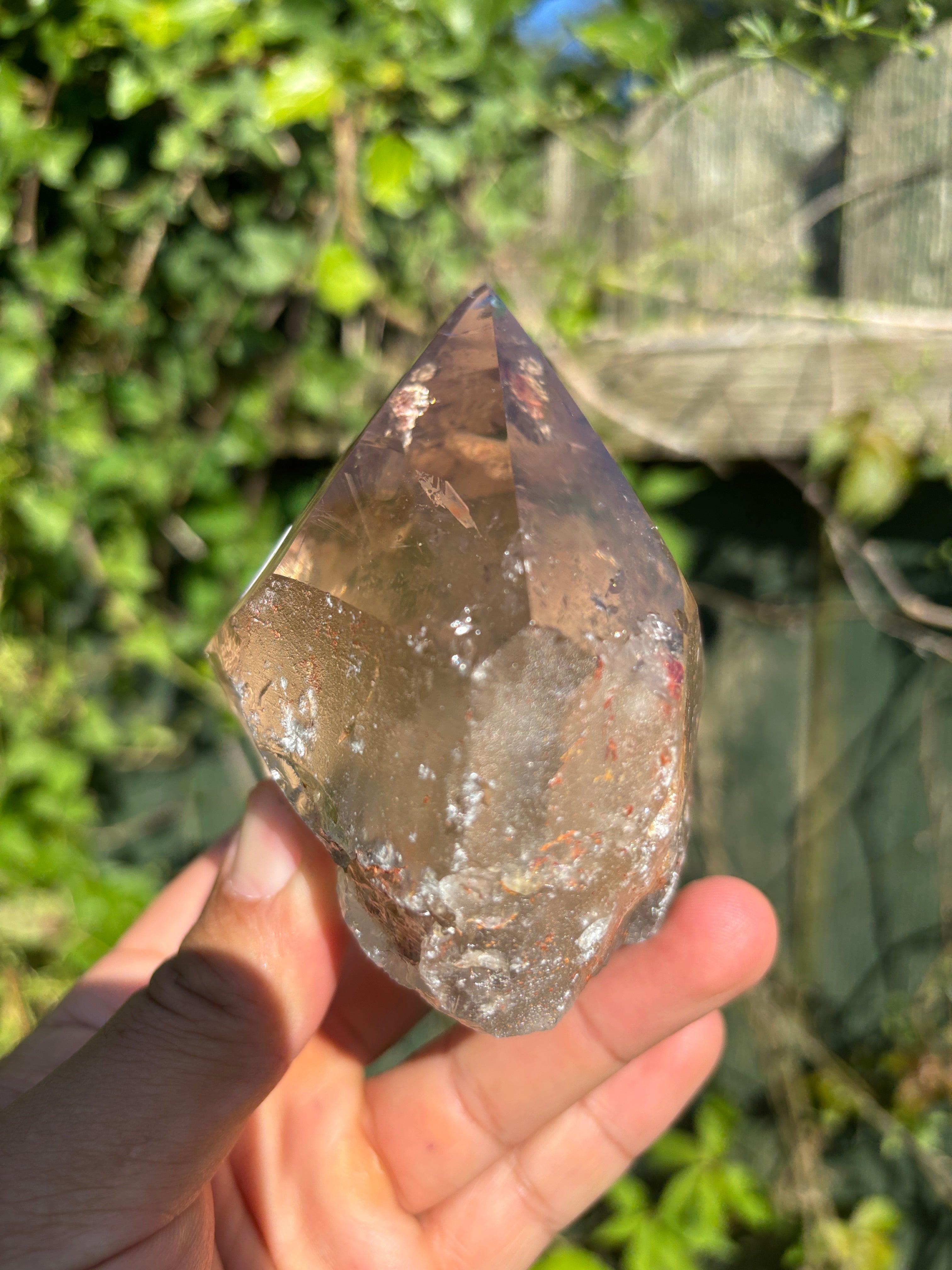 Smoky Quartz Cut Base | Extra Quality Brazilian Crystal | Polished Free Standing Mineral Specimen | Home Decor