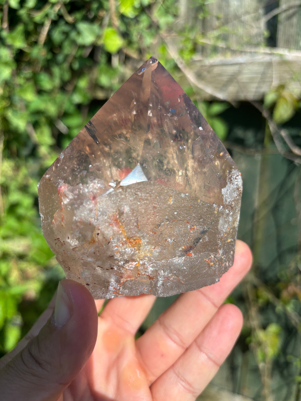 Smoky Quartz Cut Base | Extra Quality Brazilian Crystal | Polished Free Standing Mineral Specimen | Home Decor