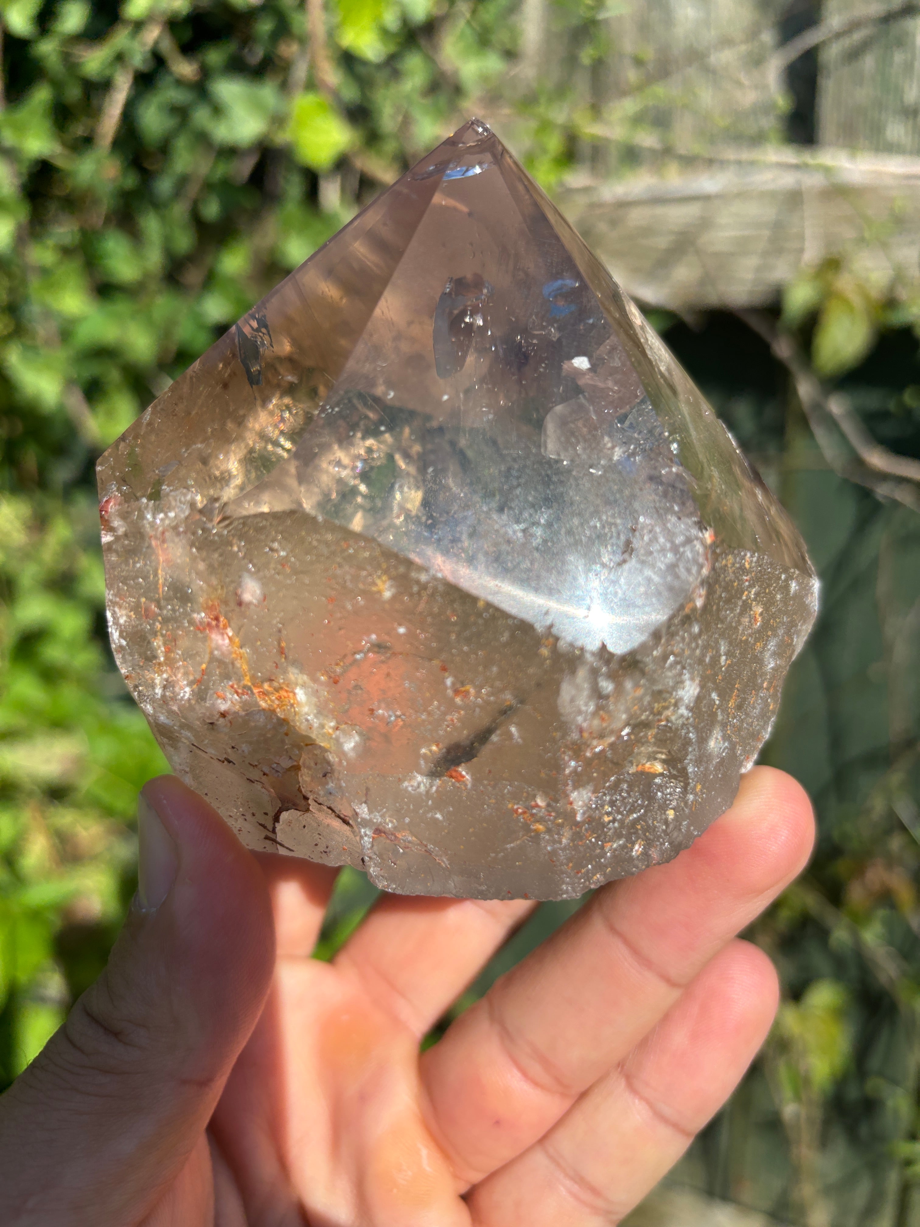 Smoky Quartz Cut Base | Extra Quality Brazilian Crystal | Polished Free Standing Mineral Specimen | Home Decor