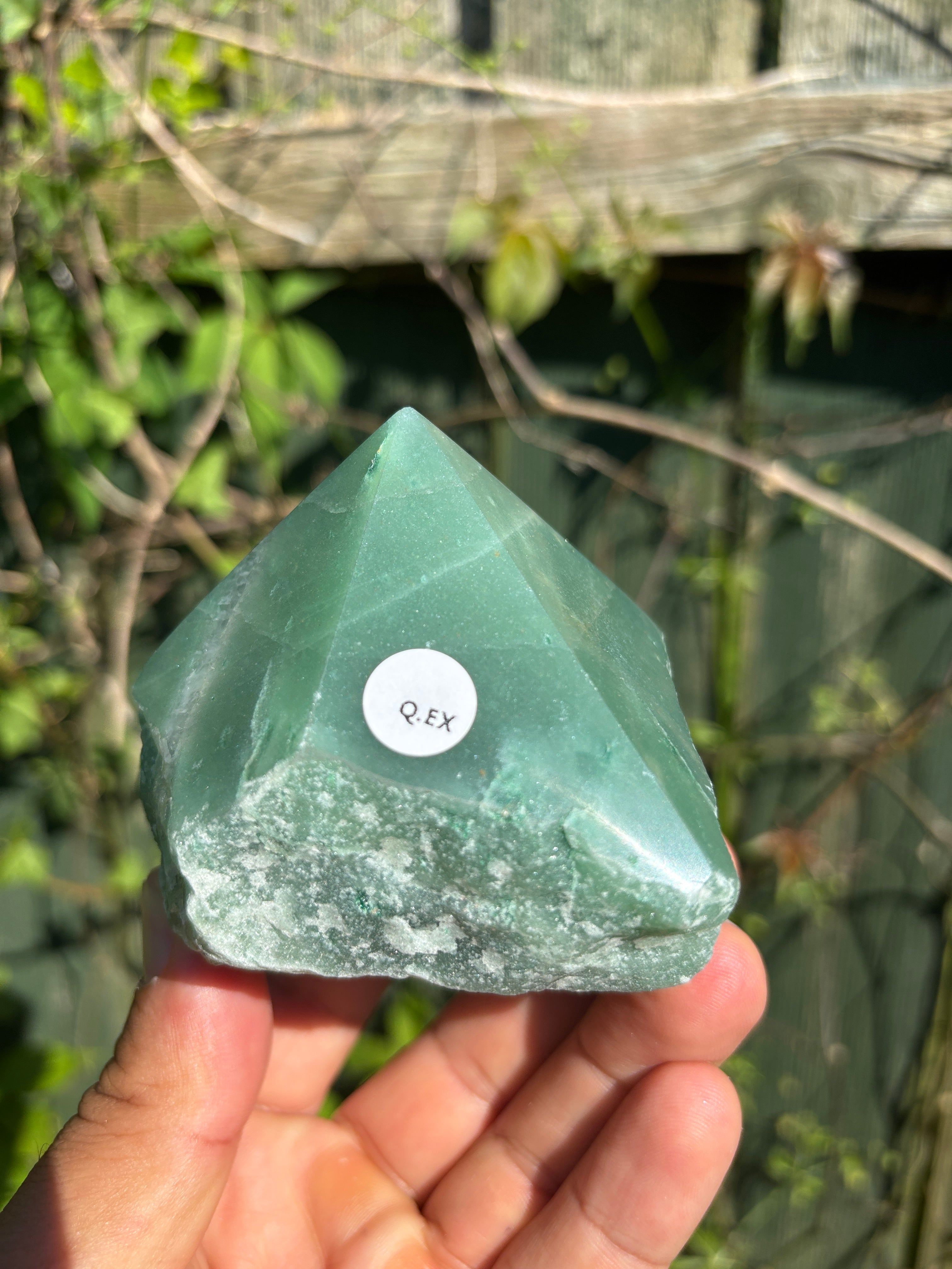 Green Quartz Cut Base | Extra Quality Brazilian Crystal | Polished Free Standing Mineral Specimen | Home Decor