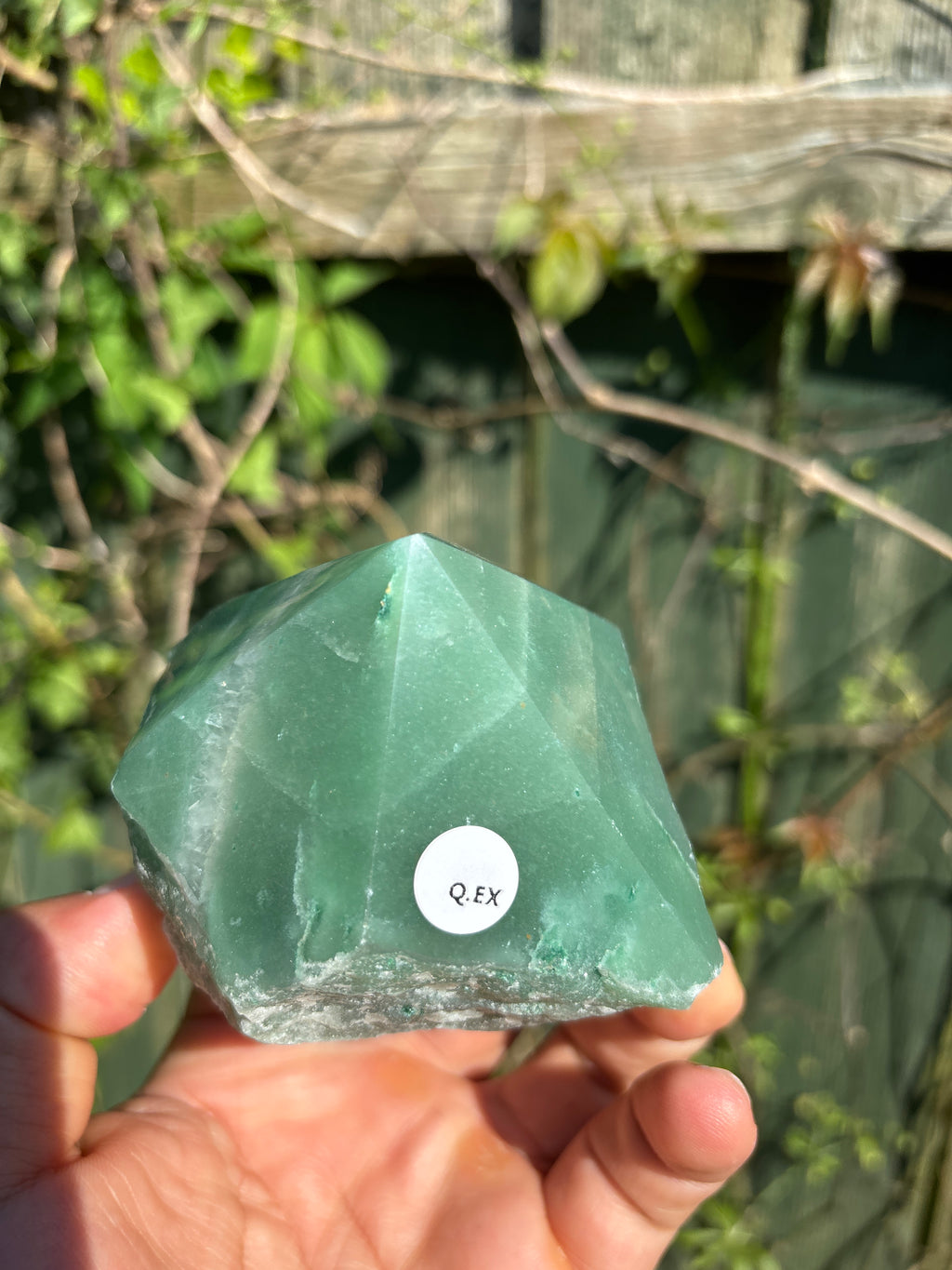 Green Quartz Cut Base | Extra Quality Brazilian Crystal | Polished Free Standing Mineral Specimen | Home Decor
