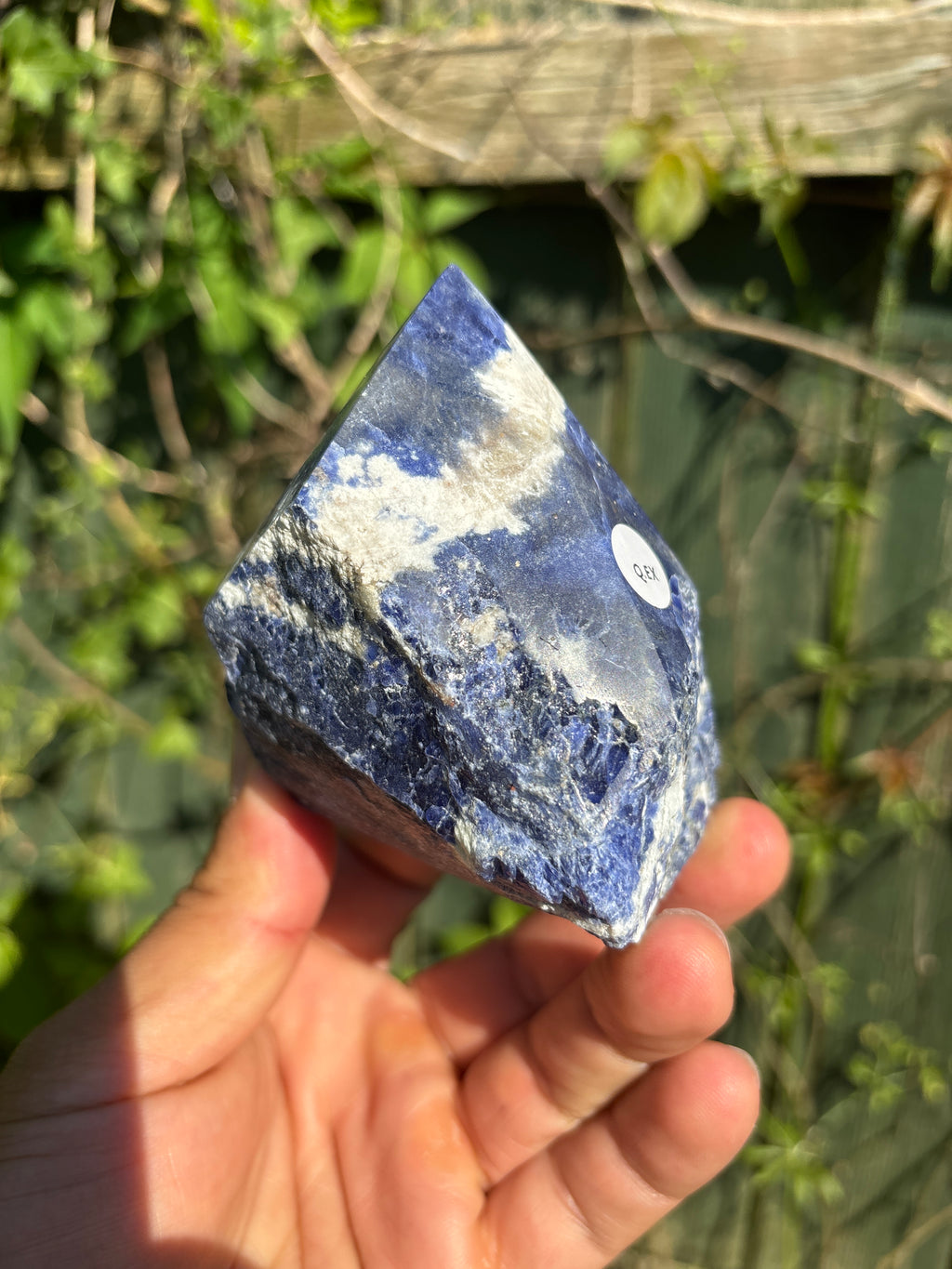 Sodalite Cut Base | Extra Quality Polished Crystal | Free Standing Mineral Specimen | Luxury Home Decor