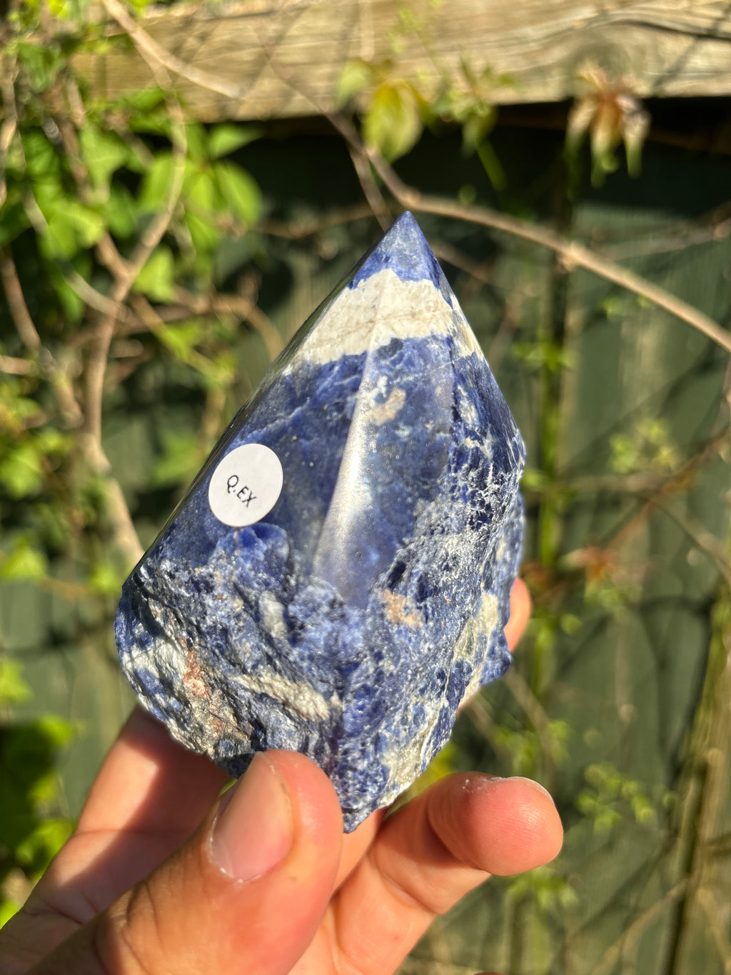 Sodalite Cut Base | Extra Quality Polished Crystal | Free Standing Mineral Specimen | Luxury Home Decor