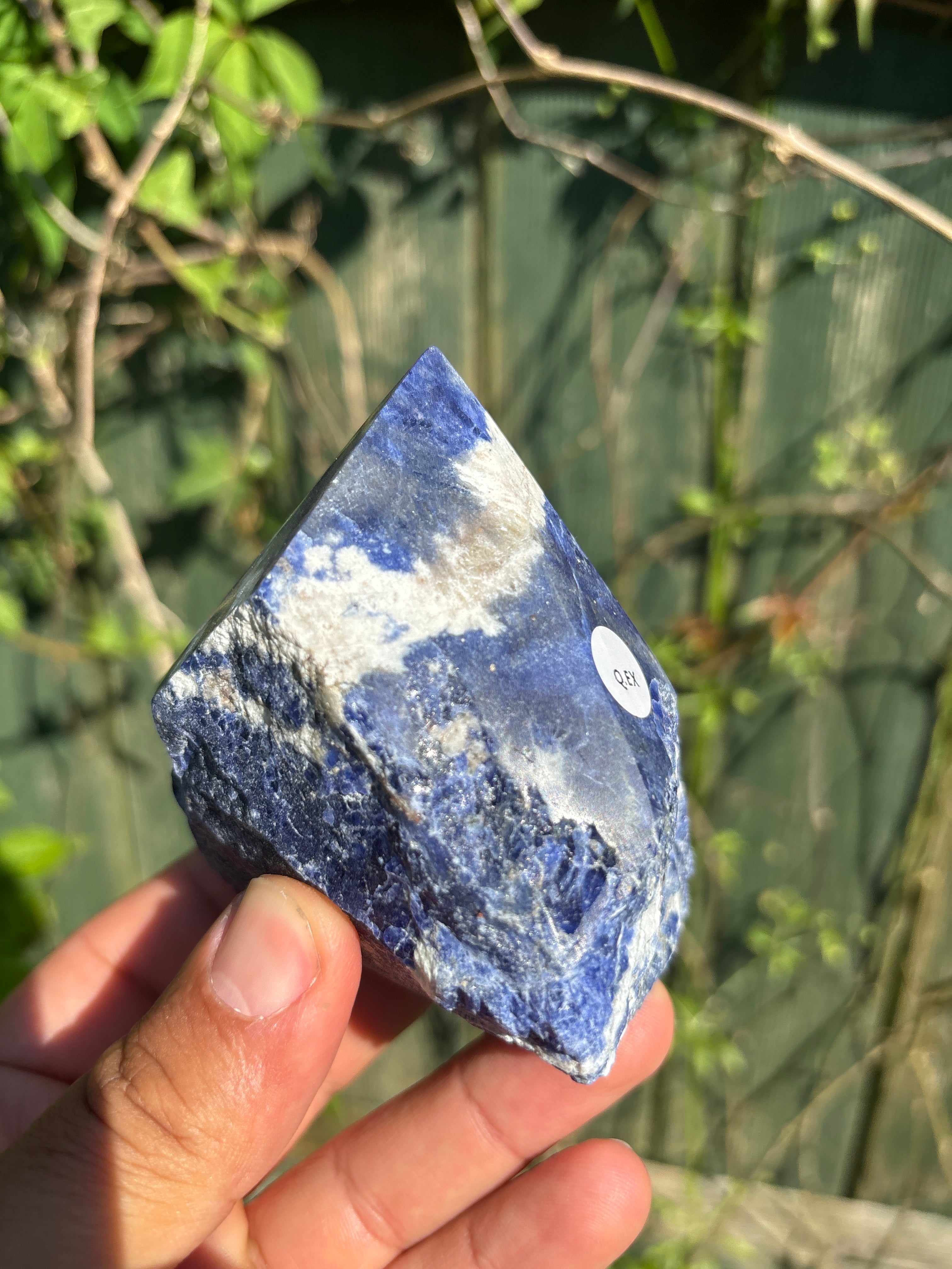 Sodalite Cut Base | Extra Quality Polished Crystal | Free Standing Mineral Specimen | Luxury Home Decor