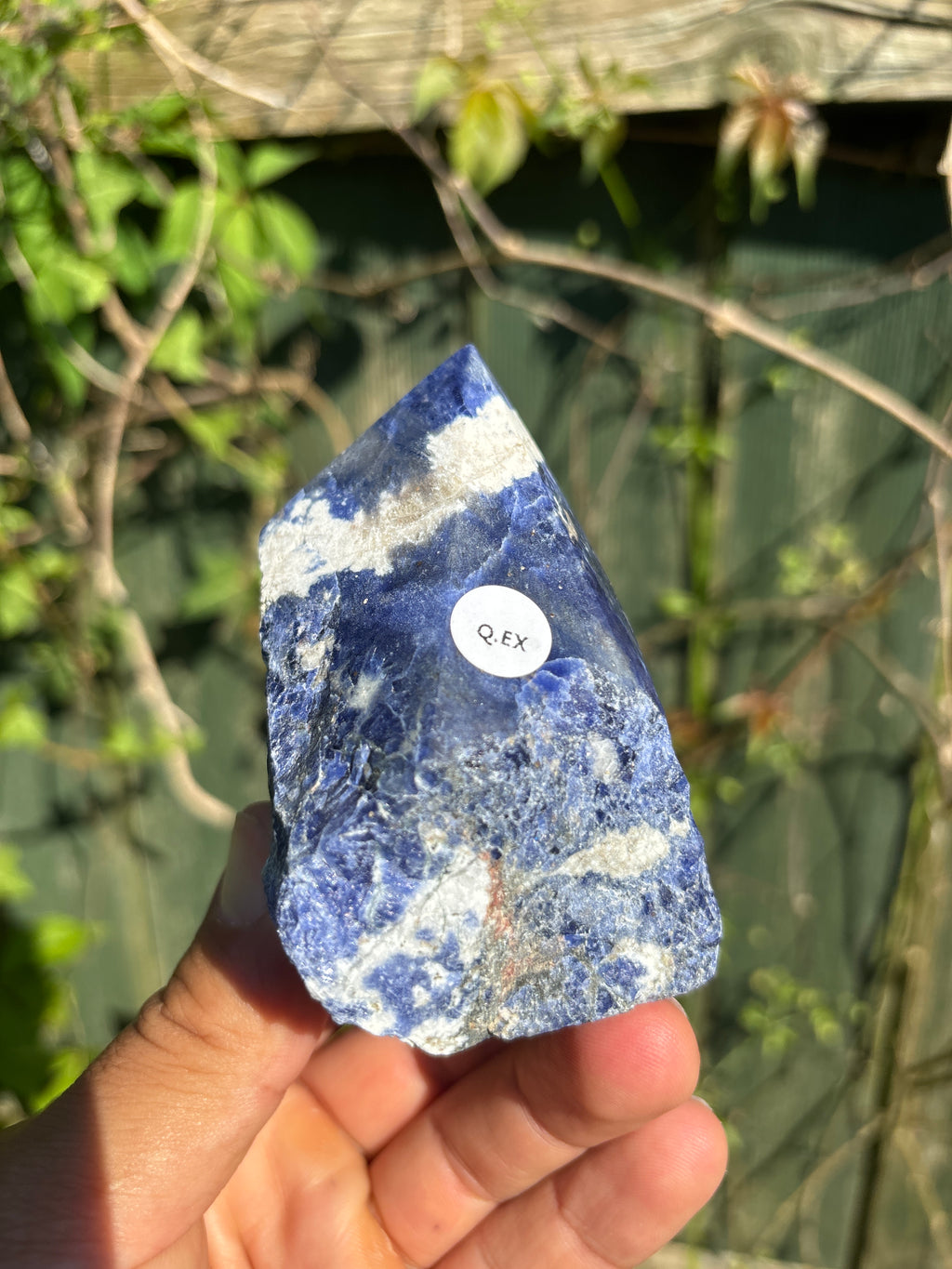 Sodalite Cut Base | Extra Quality Polished Crystal | Free Standing Mineral Specimen | Luxury Home Decor