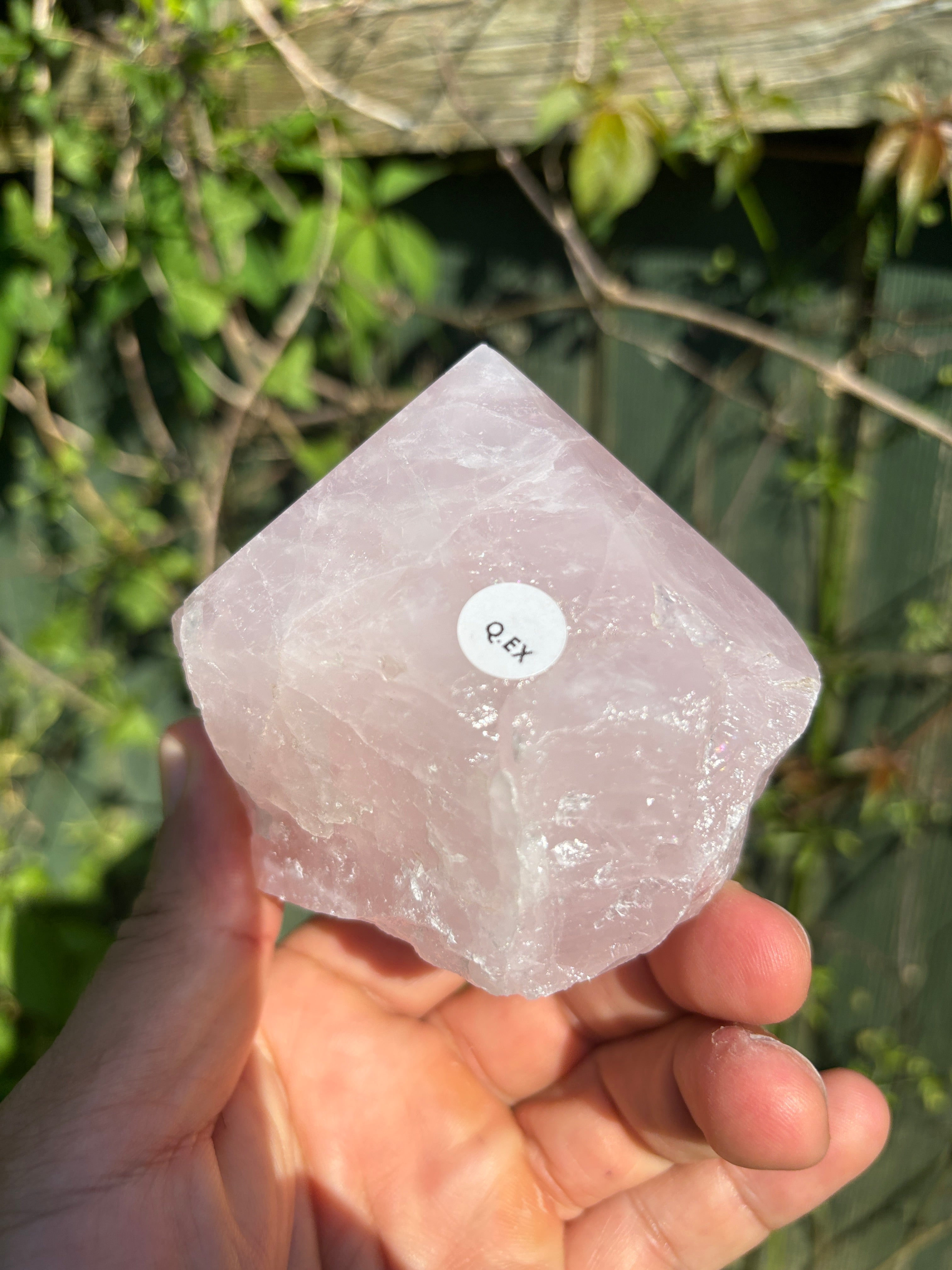 Rose Quartz Cut Base | Natural Brazilian Pink Crystal | Polished Free Standing Mineral Specimen | Home Decor
