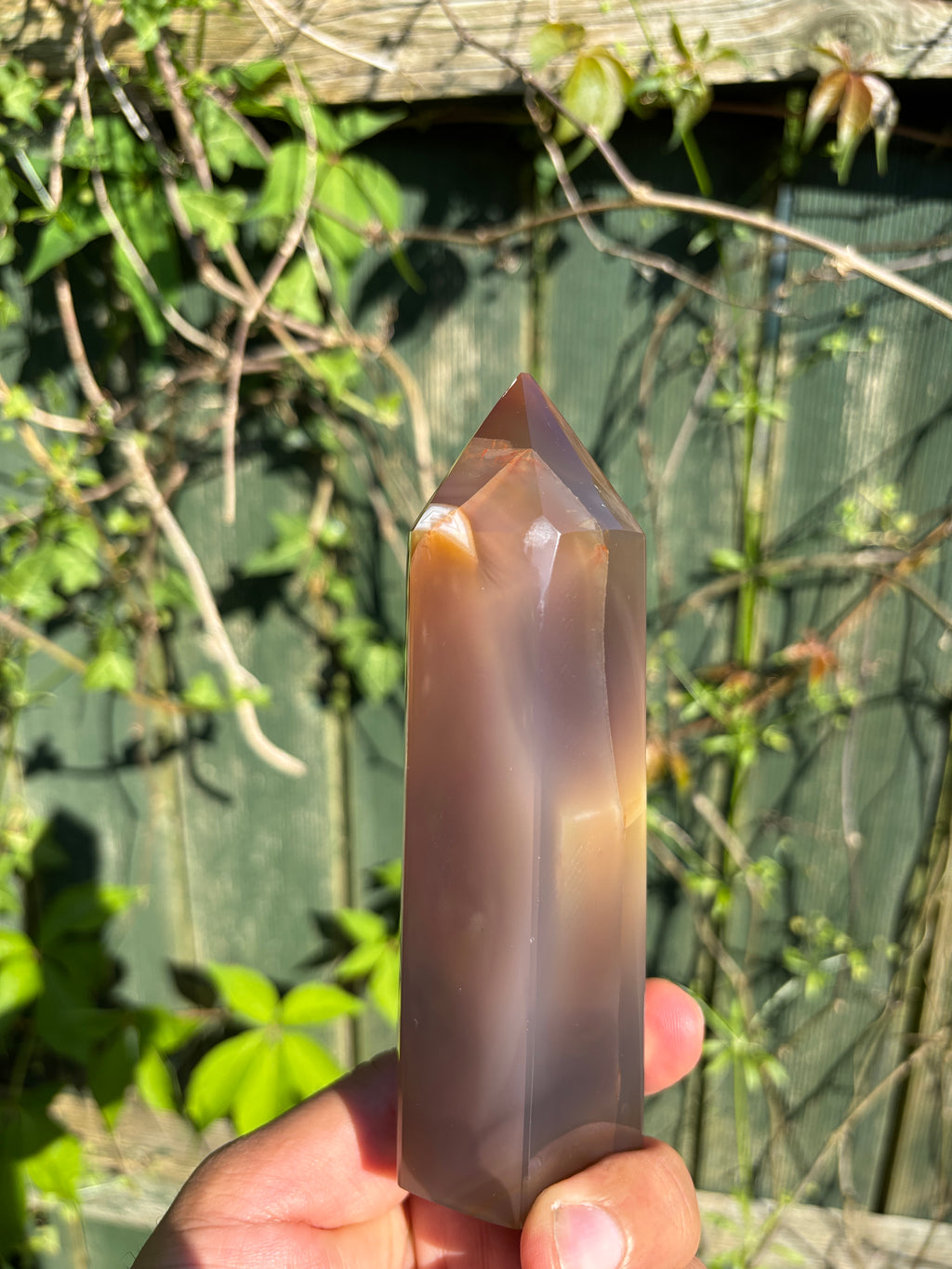 Natural Agate Druzy Point | Premium Brazilian Crystal Tower | Polished Mineral Specimen | Luxury Home Decor