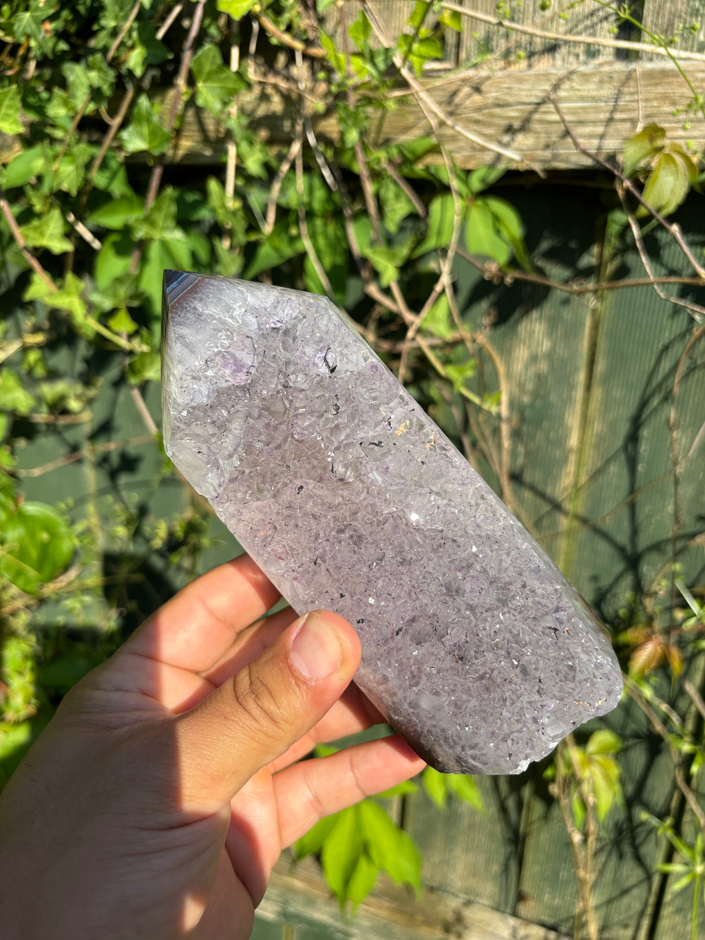 Natural Agate Druzy Point | Premium Brazilian Crystal Tower | Polished Mineral Specimen | Luxury Home Decor