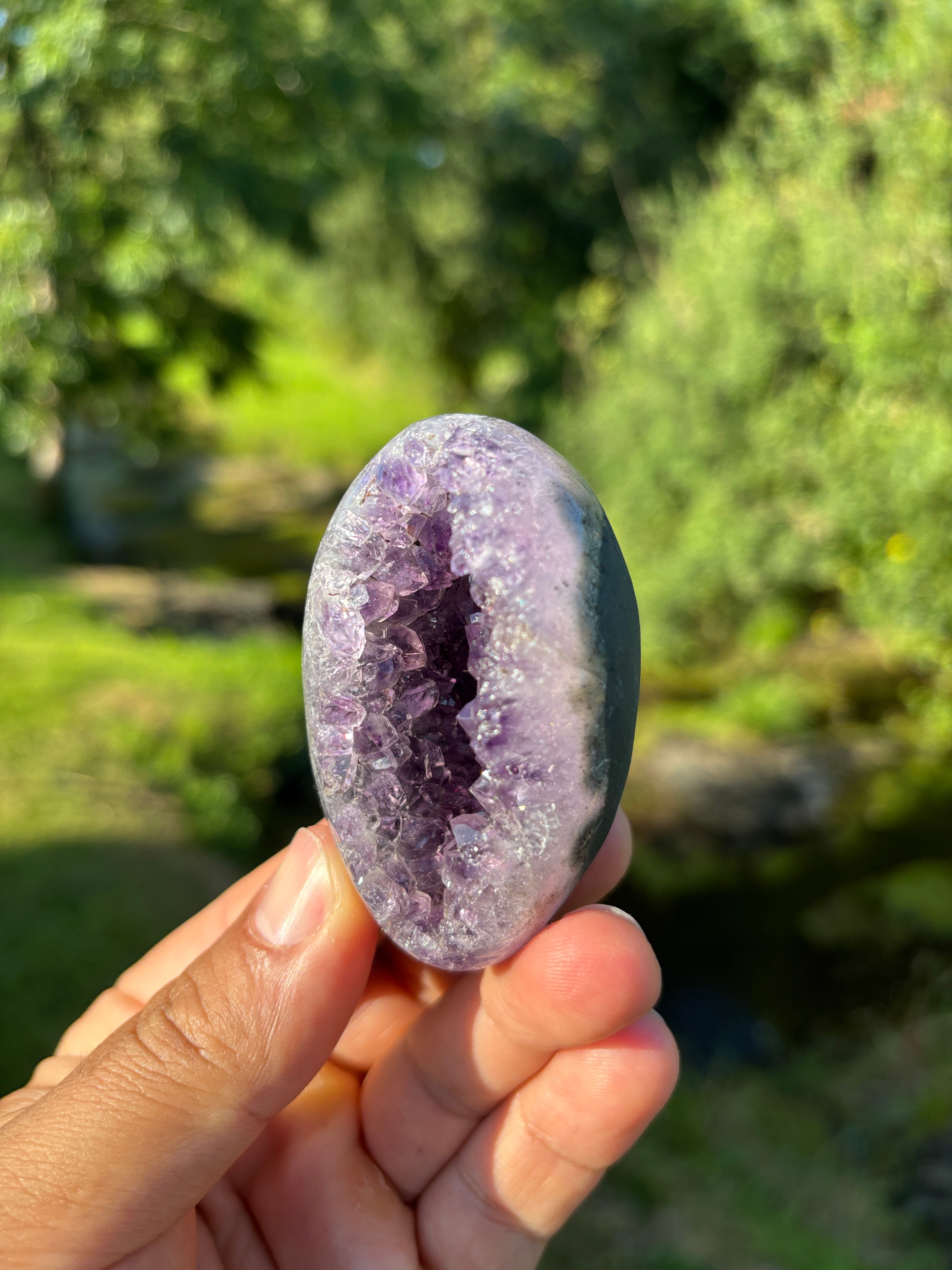 Stunning Egg Shape Amethyst Geode | Extra Quality Deep Purple Brazilian Crystal | Luxury Mineral Specimen