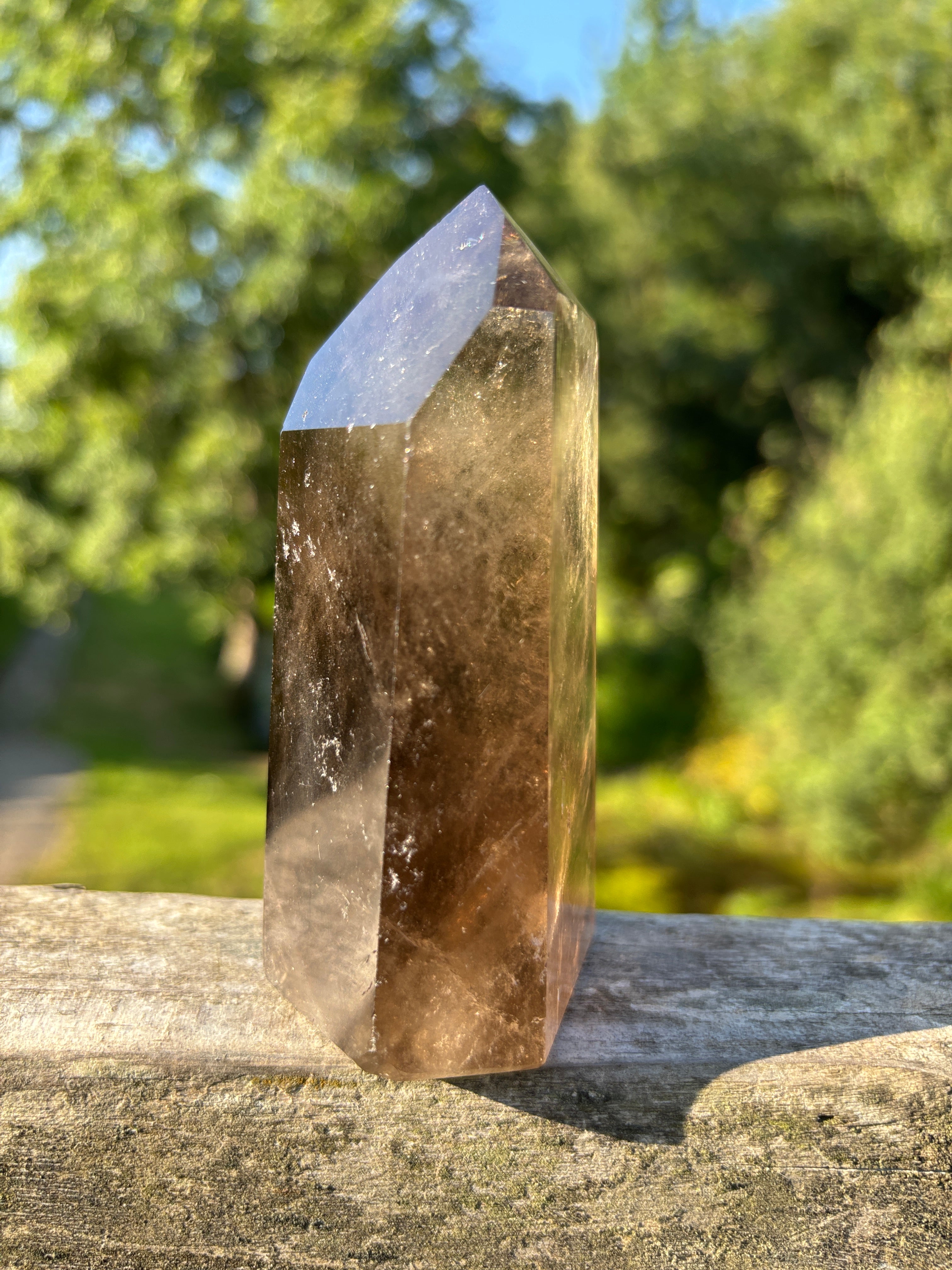 Extra Quality Polished Smoky Quartz Point | Natural Brazilian Crystal Tower | Premium Home Decor Crystal | Collector Mineral Specimen