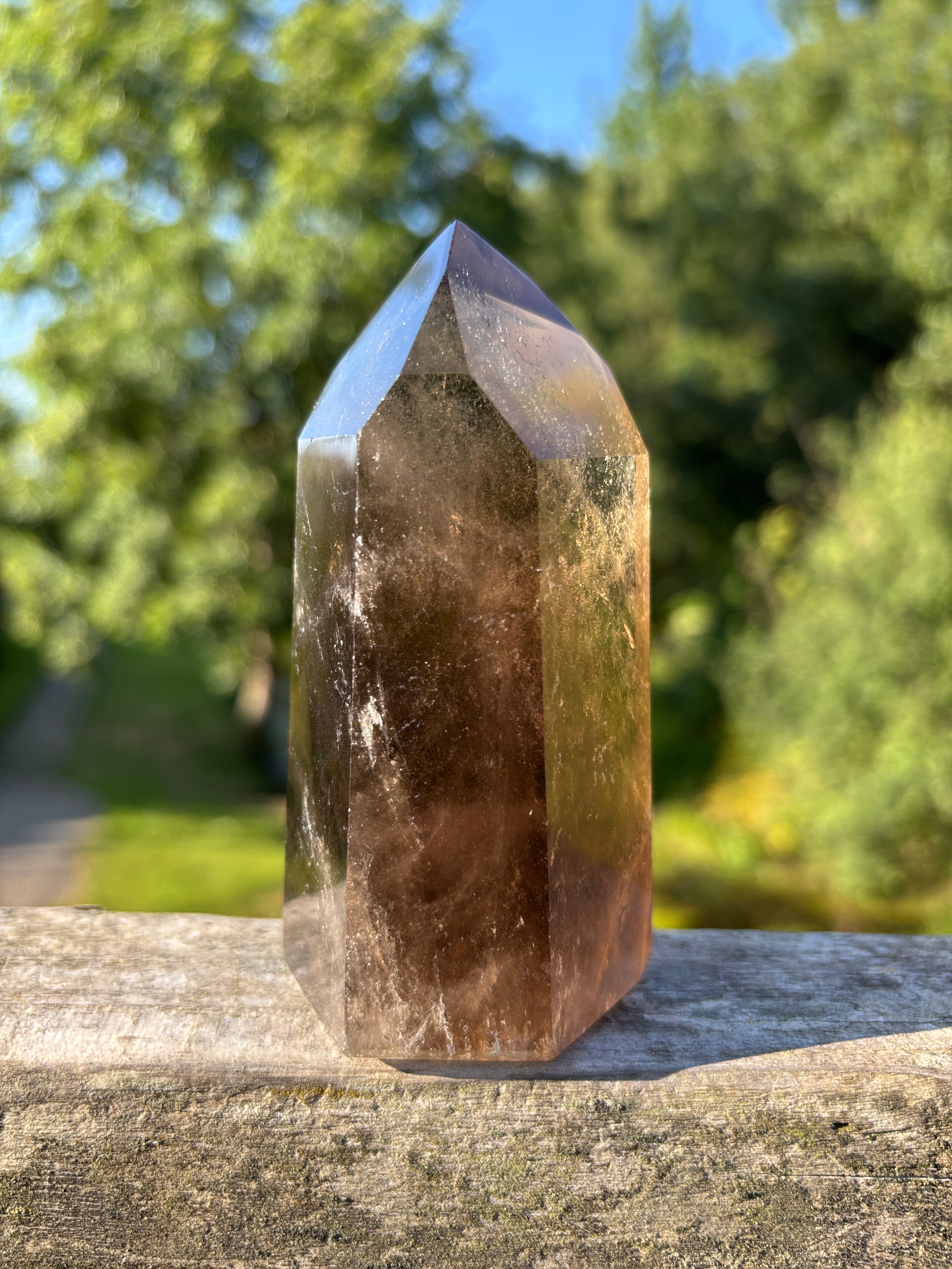 Extra Quality Polished Smoky Quartz Point | Natural Brazilian Crystal Tower | Premium Home Decor Crystal | Collector Mineral Specimen