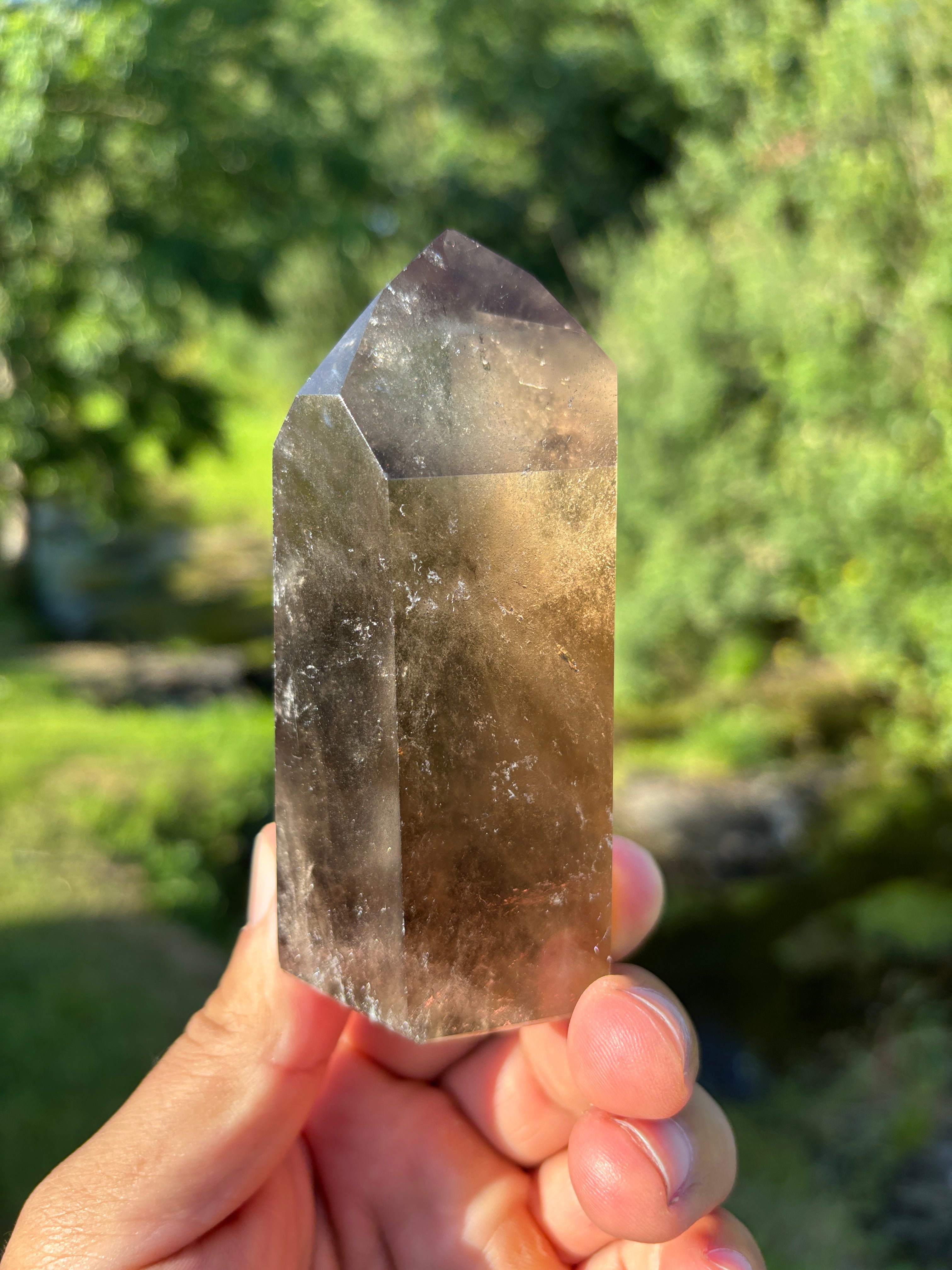 Extra Quality Polished Smoky Quartz Point | Natural Brazilian Crystal Tower | Premium Home Decor Crystal | Collector Mineral Specimen
