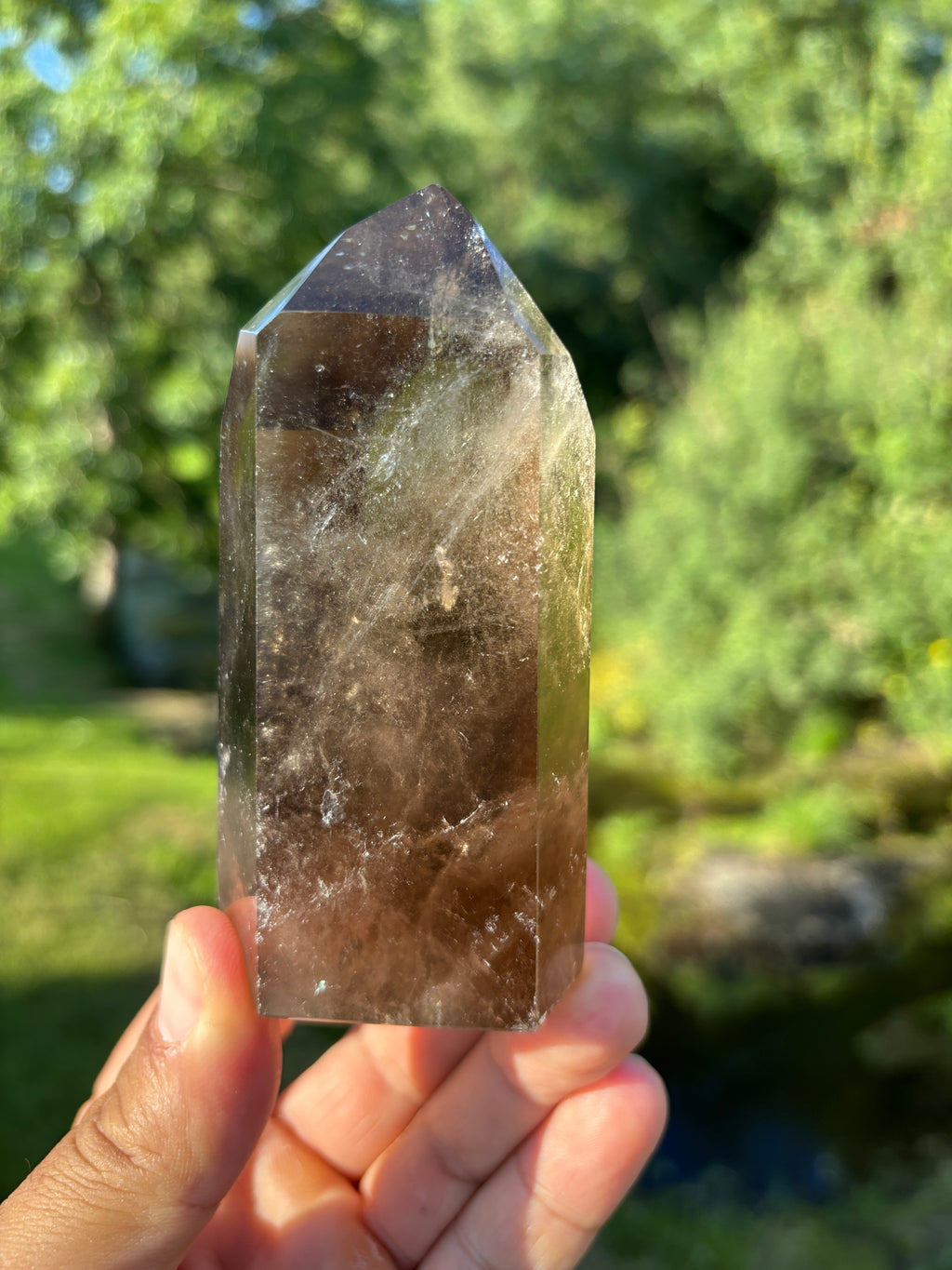 Extra Quality Polished Smoky Quartz Point | Natural Brazilian Crystal Tower | Premium Home Decor Crystal | Collector Mineral Specimen