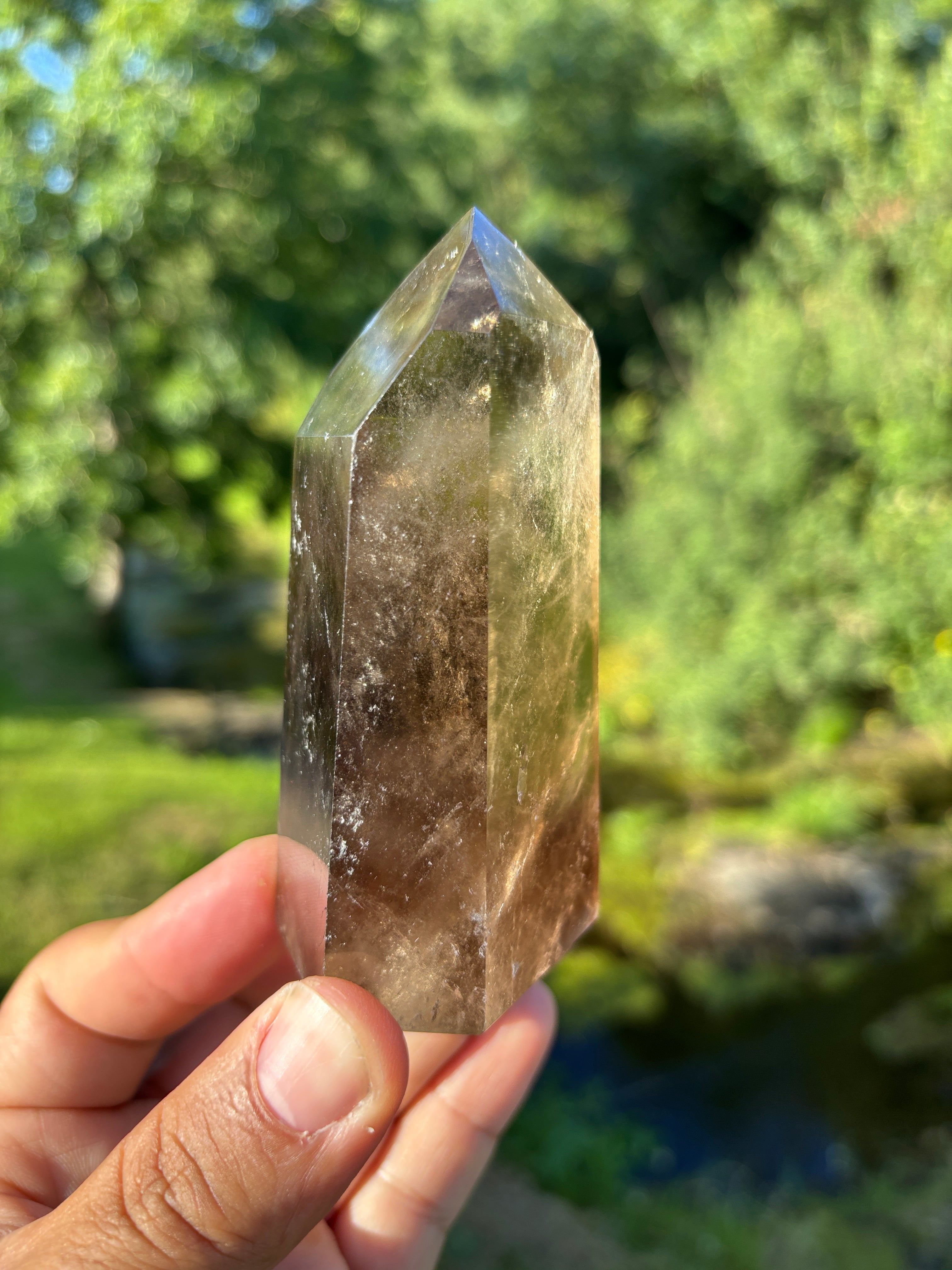 Extra Quality Polished Smoky Quartz Point | Natural Brazilian Crystal Tower | Premium Home Decor Crystal | Collector Mineral Specimen