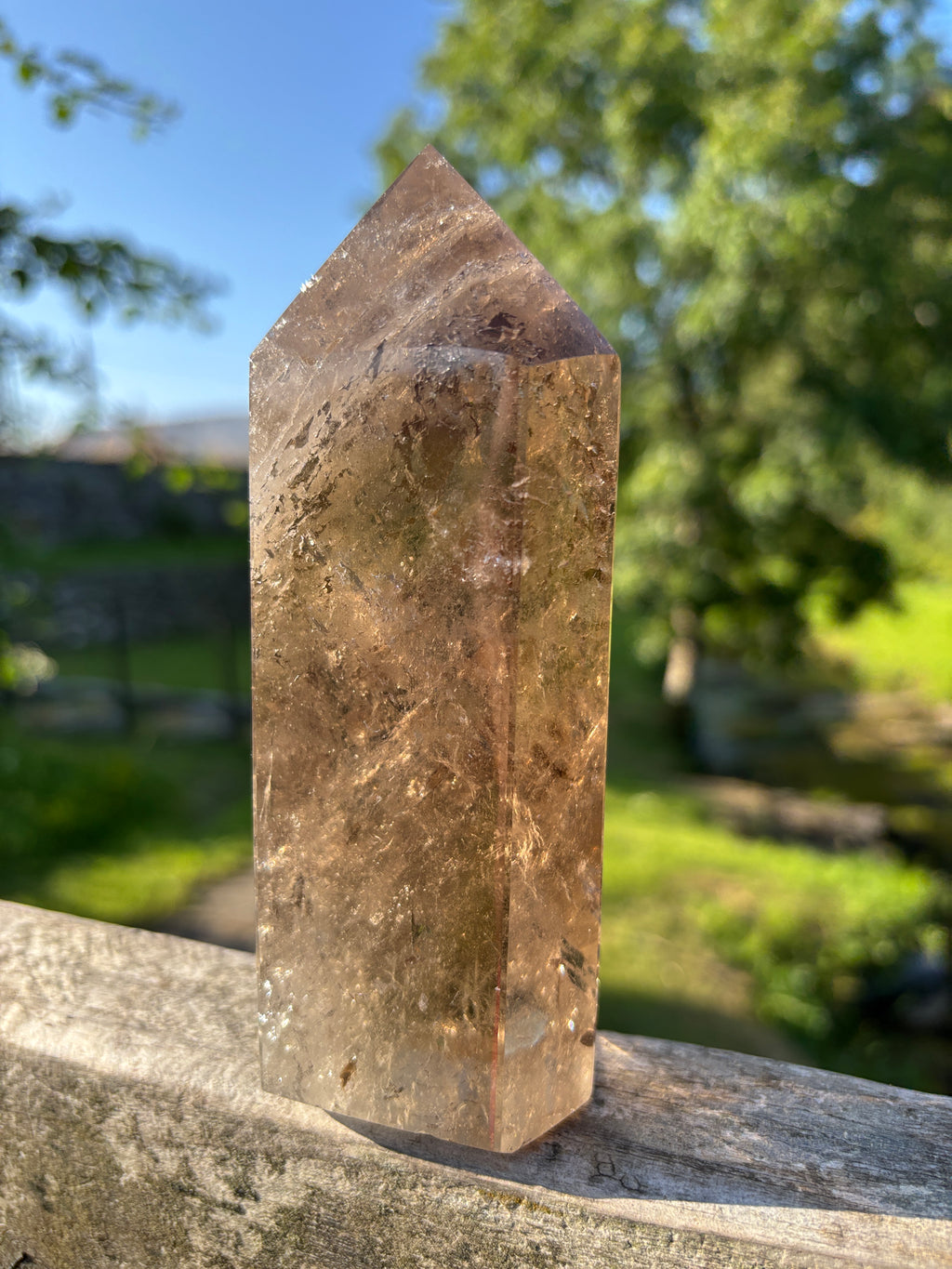 Large Extra Quality Polished Smoky Quartz Point | Natural Brazilian Smoky Crystal Tower | Premium Home Decor Mineral Specimen